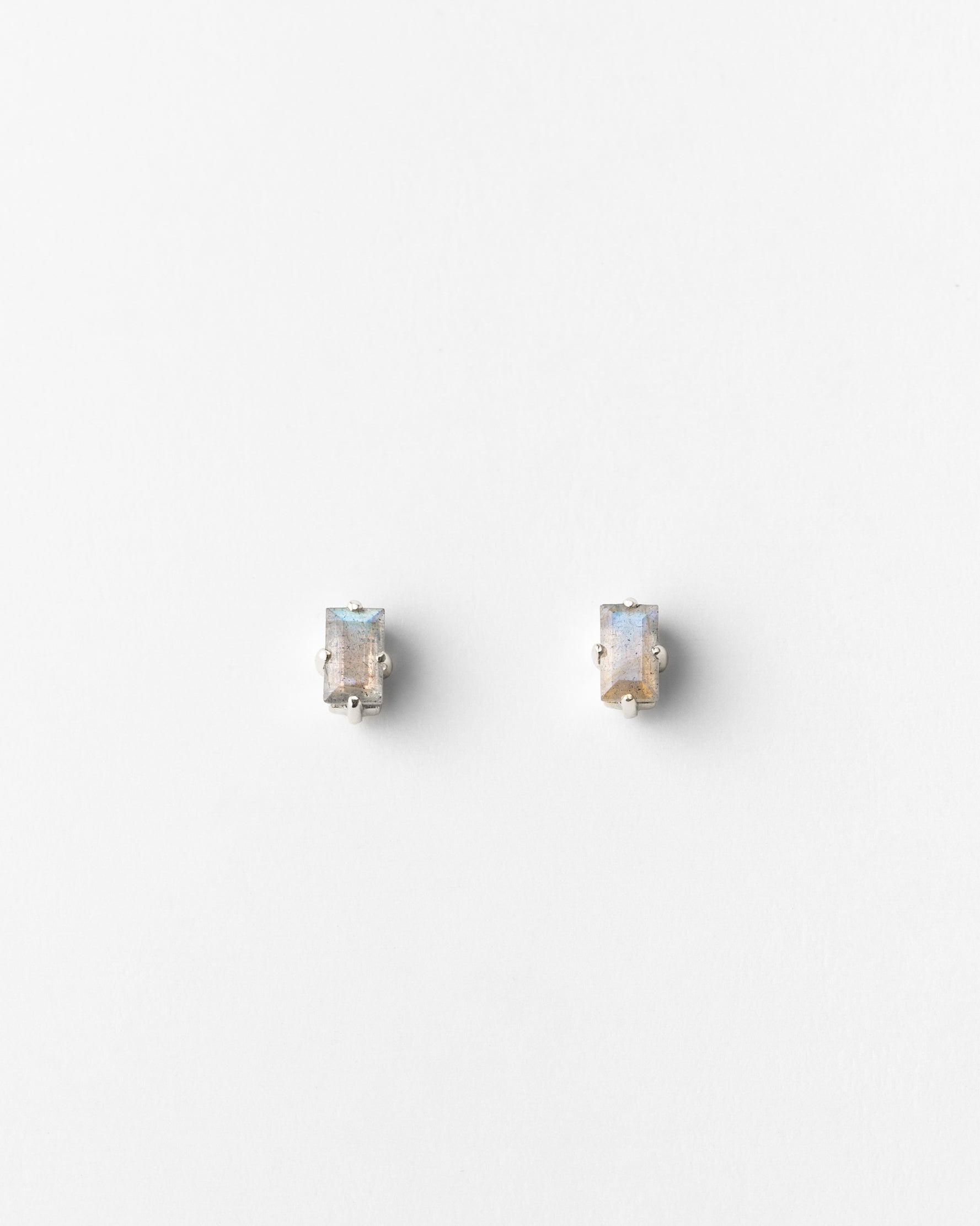 Labradorite Grand Baguette Studs