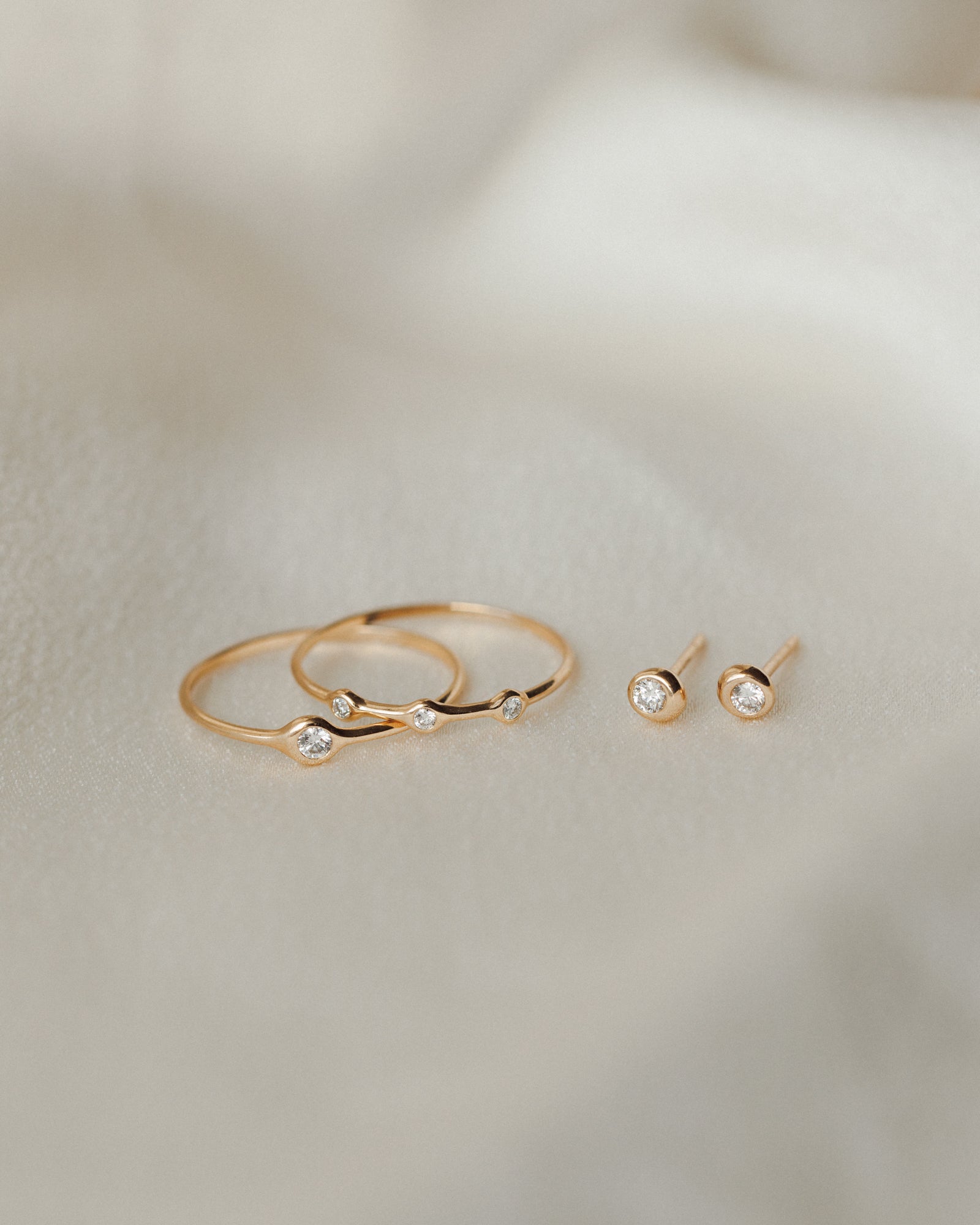 Gaia Diamond Solitaire Studs