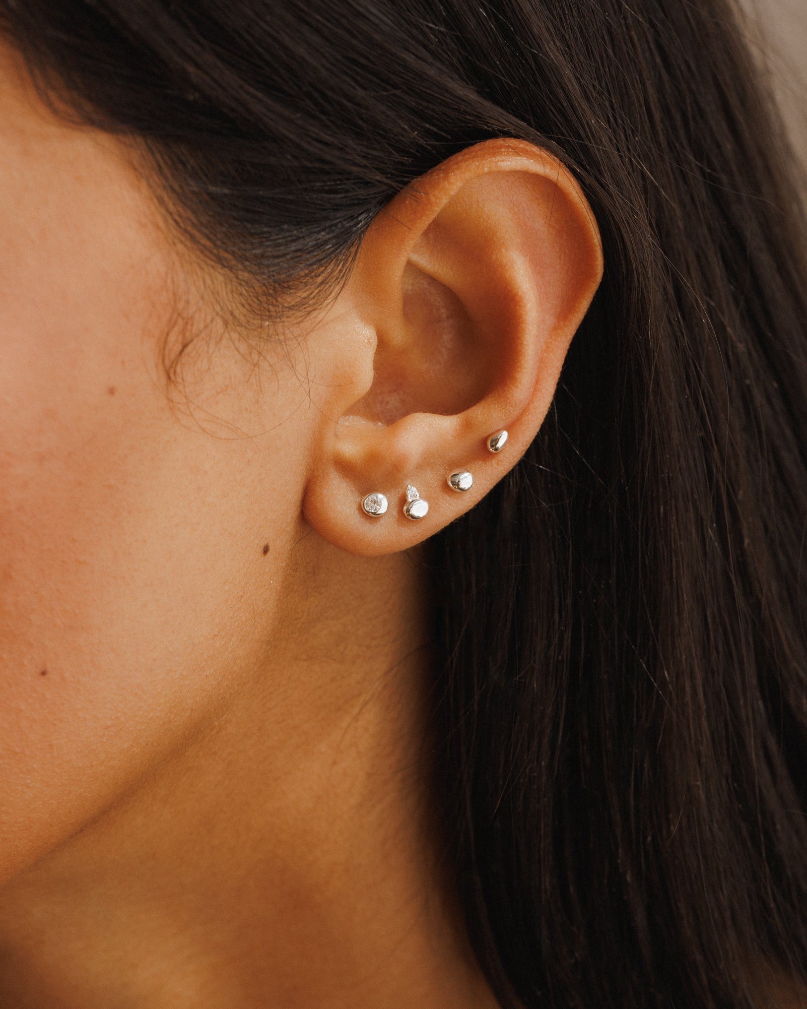 Gaia Diamond Solitaire Studs