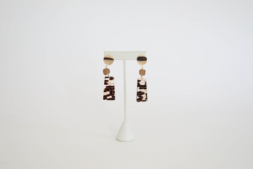 Mosaic Stone Earring