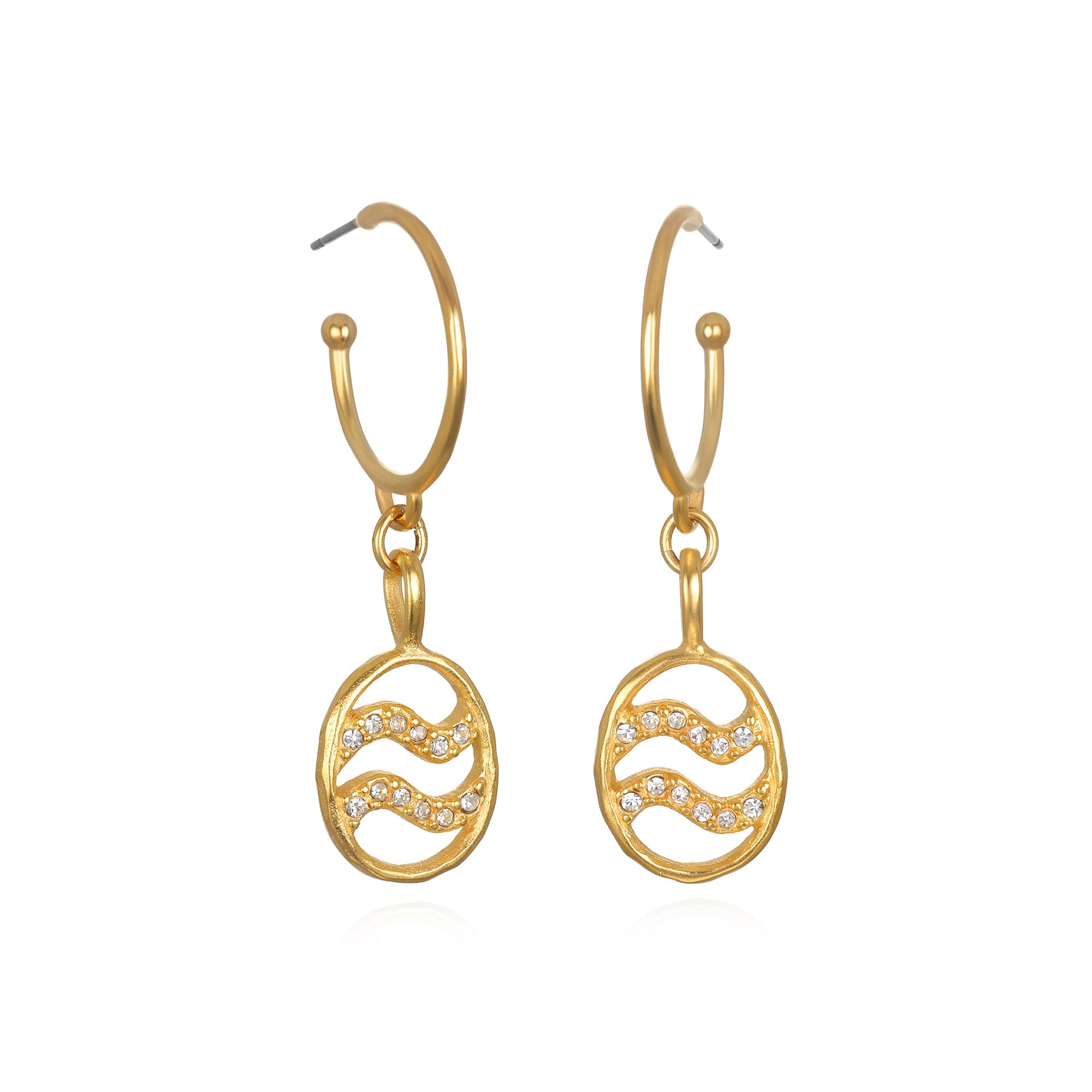 Floating Zodiac Earrings