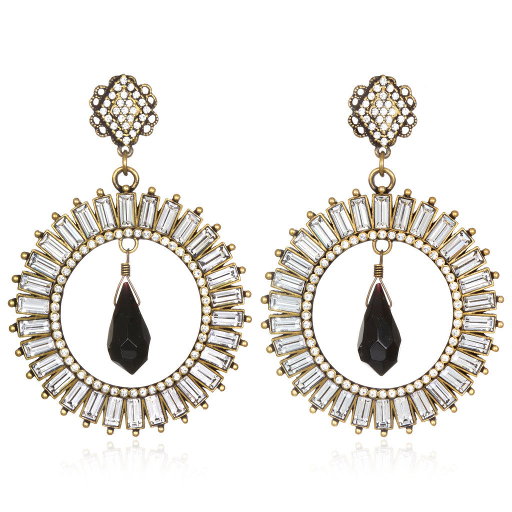 Baguette Doorknocker Earrings
