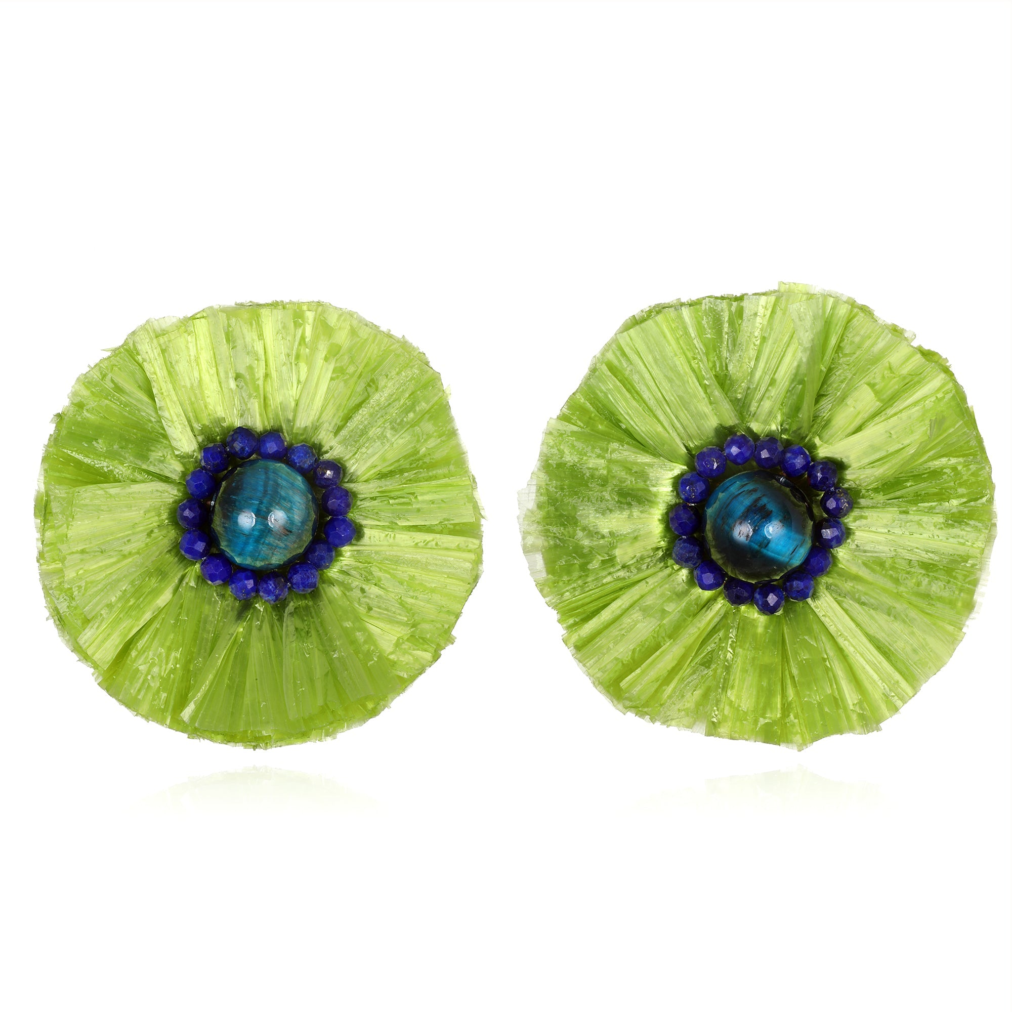 Bougainvillea Button Earrings