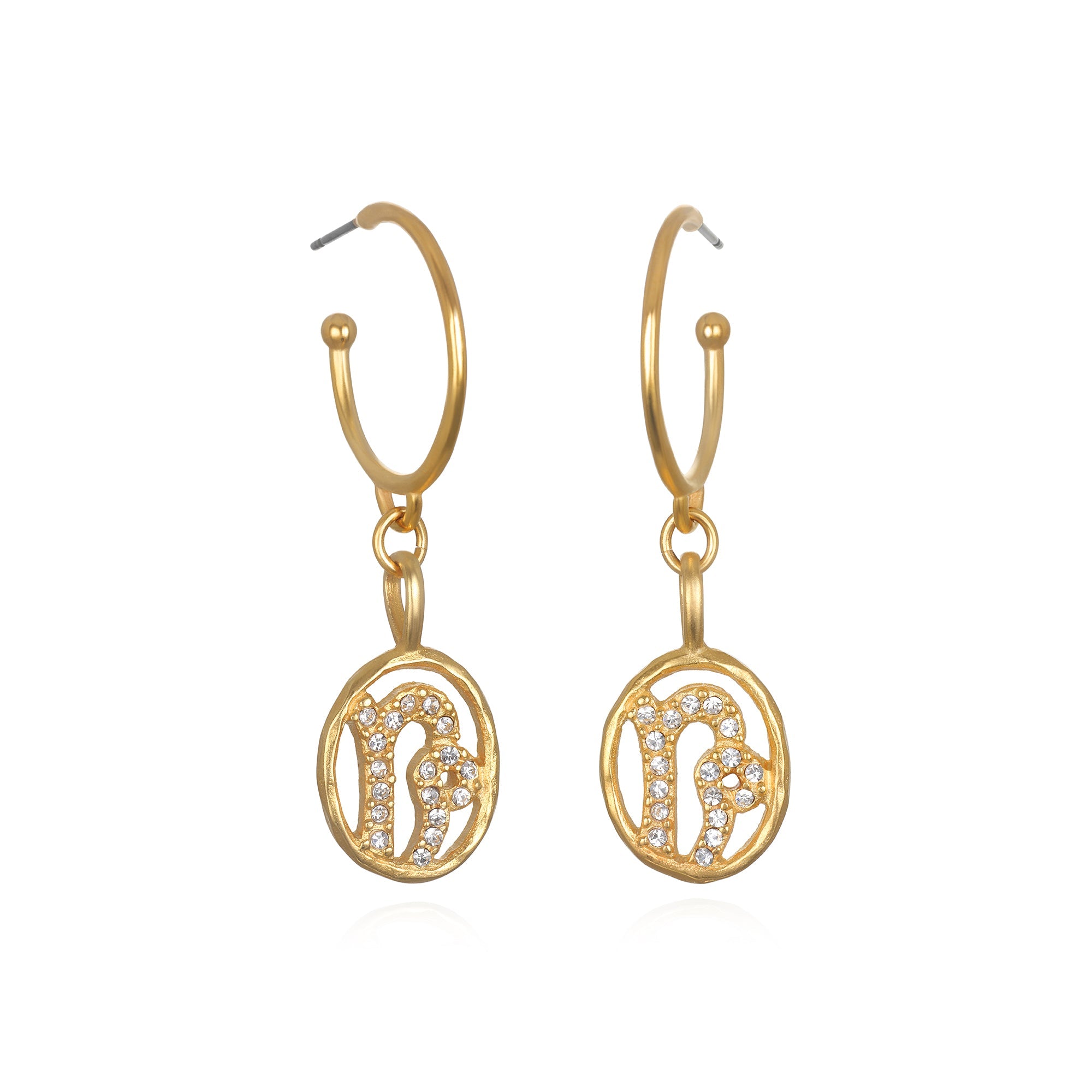 Floating Zodiac Earrings