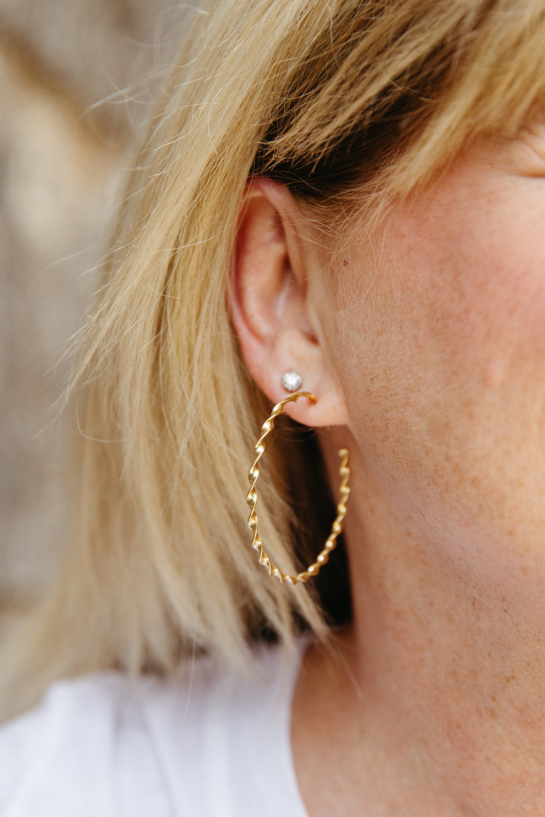 Coiled Hoop Earrings