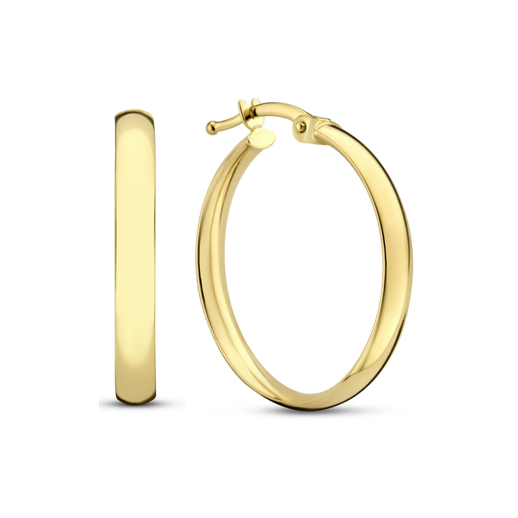 Cadeau d'Isabel 14 karat gold earring set with zirconia stones