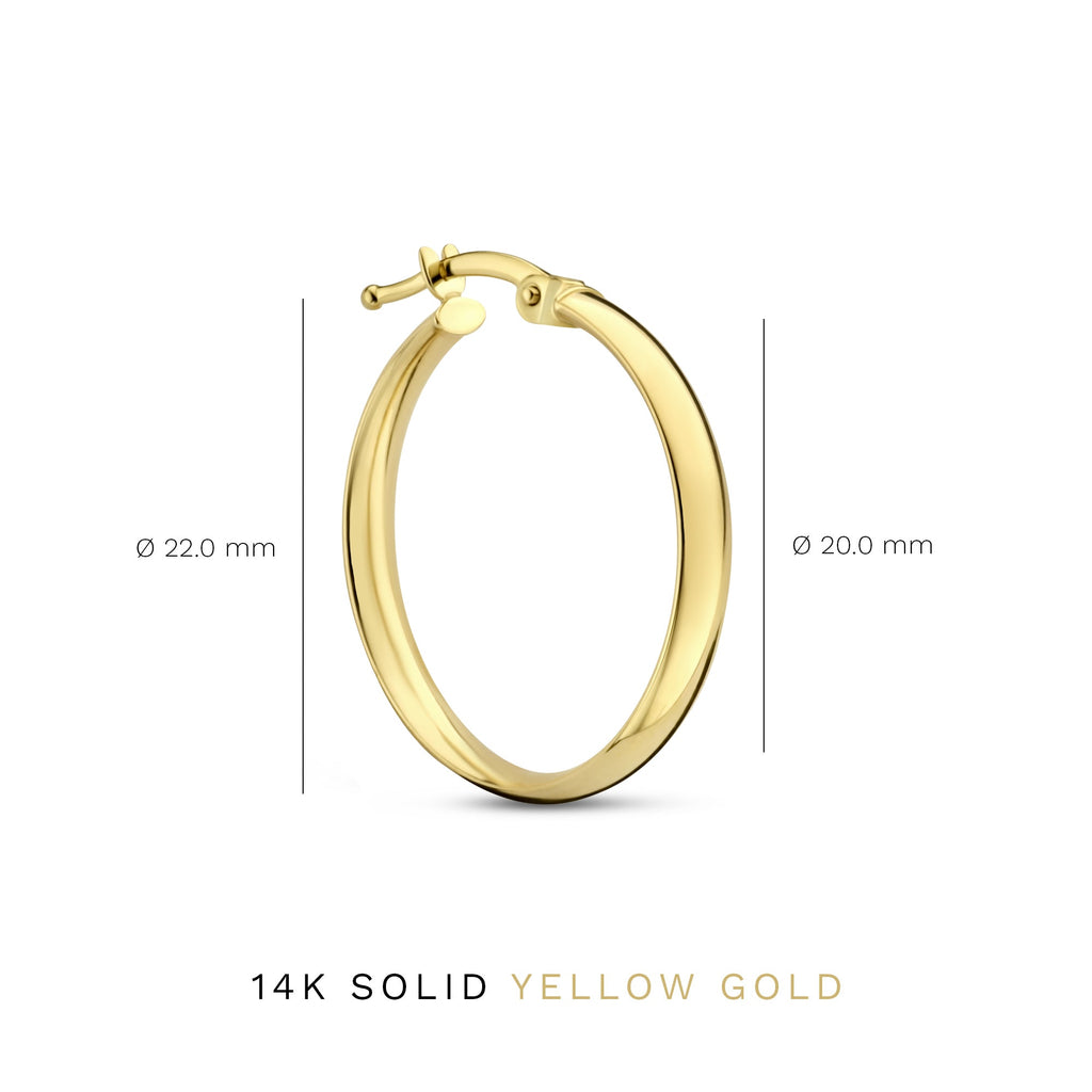 Cadeau d'Isabel 14 karat gold earring set with zirconia stones