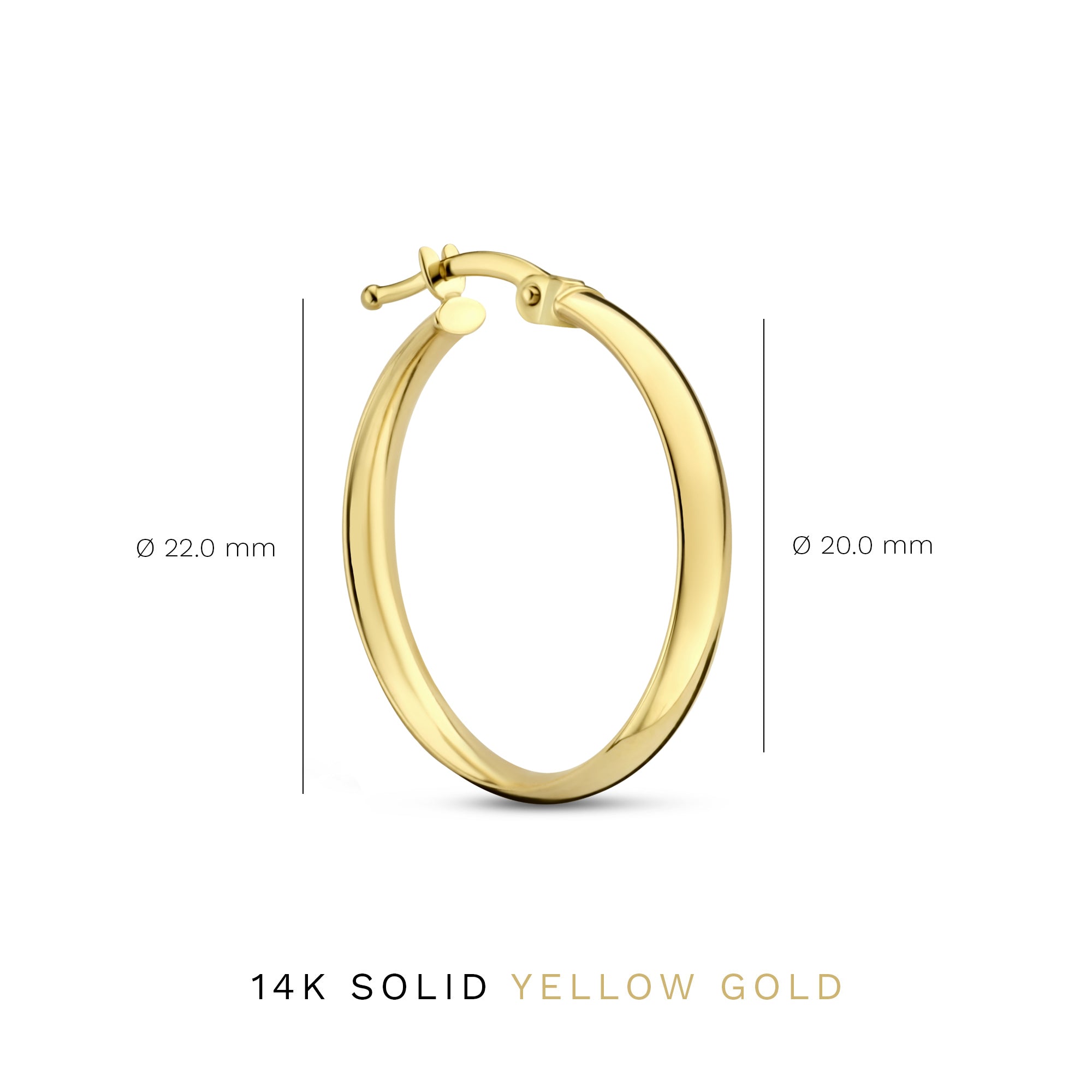 Cadeau d'Isabel 14 karat gold earring set