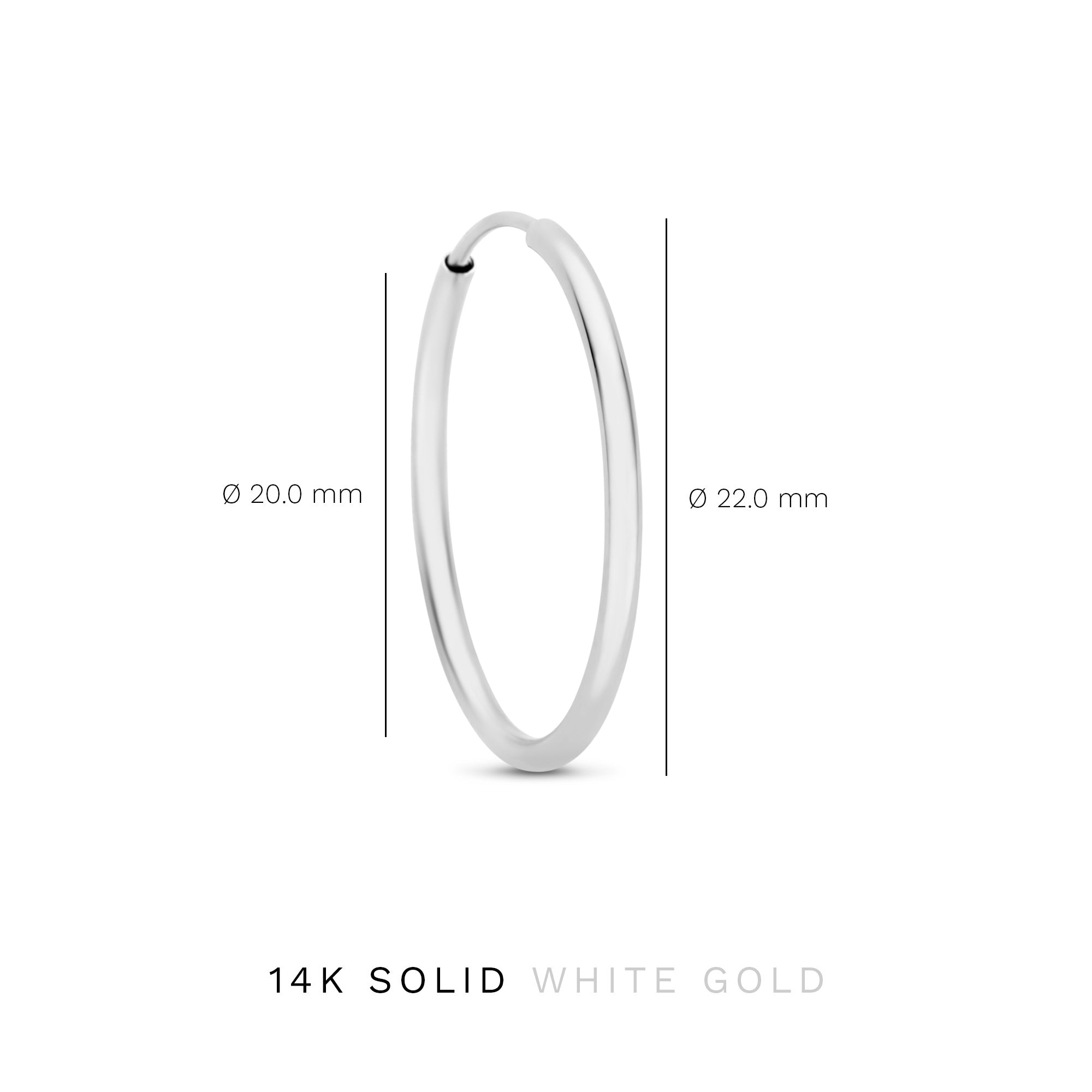 Cadeau d'Isabel 14 karat white gold earring set