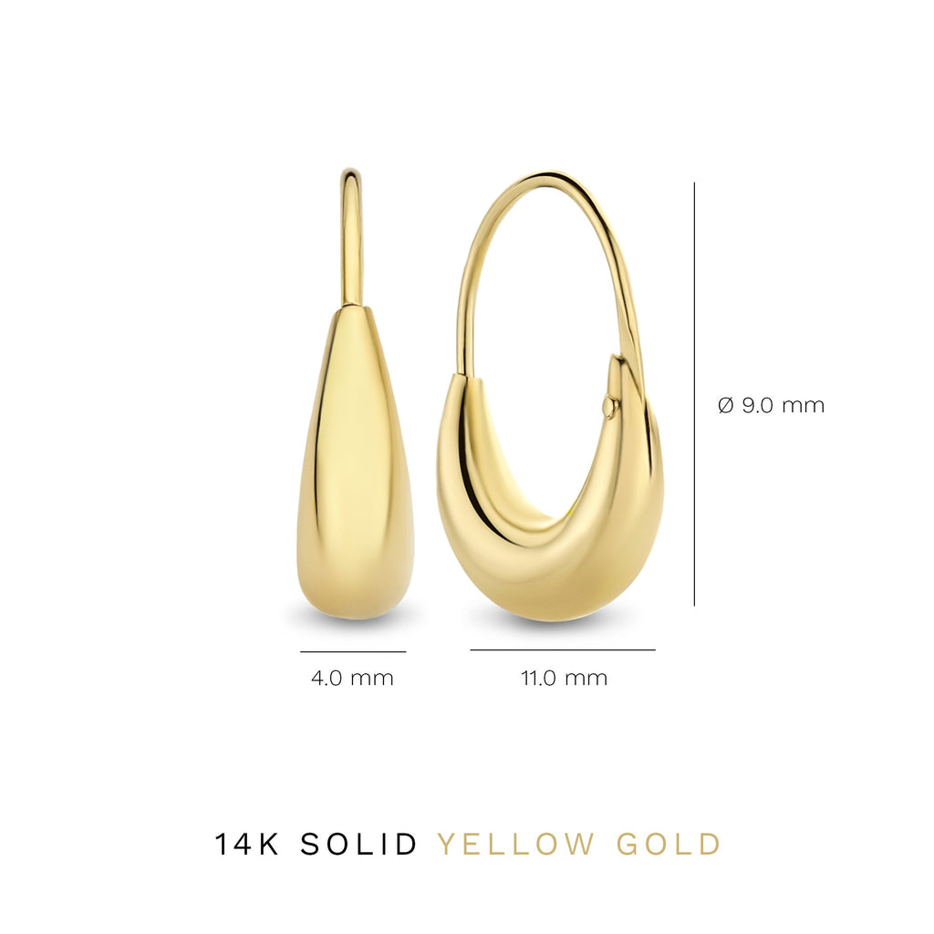 Cadeau d'Isabel 14 karat gold earring set