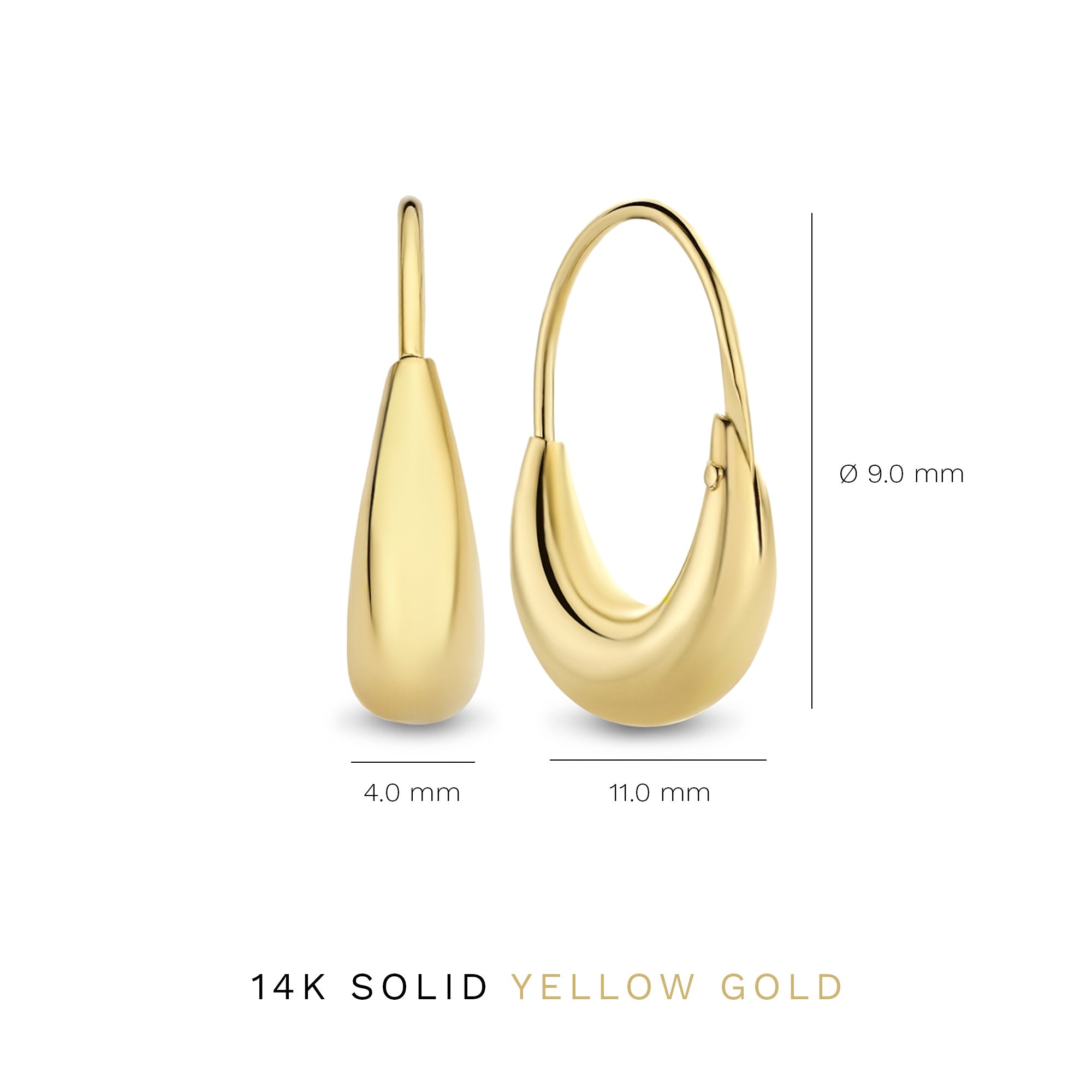 Cadeau d'Isabel 14 karat gold earring set