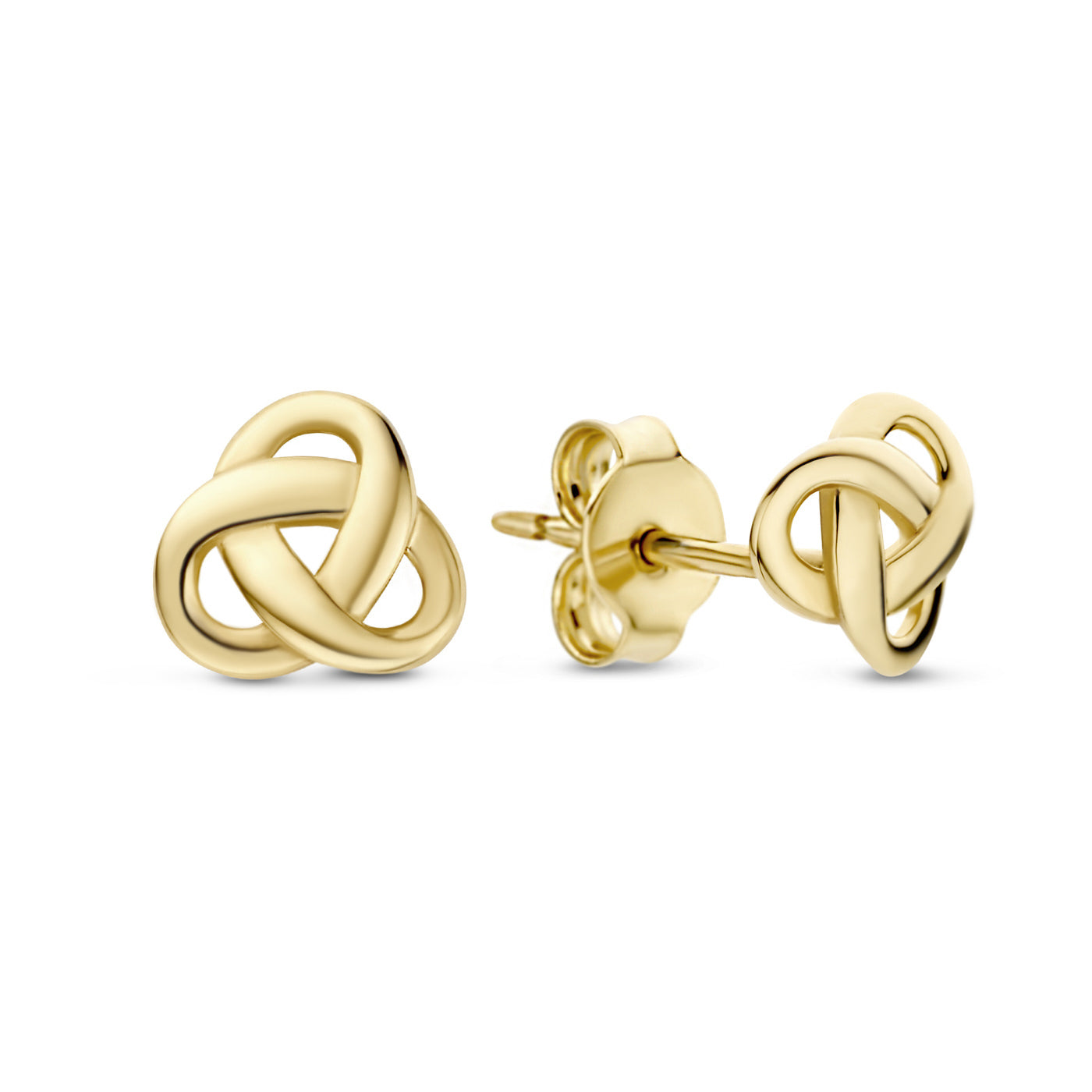 Rivoli Méline 14 karat gold ear studs with knot