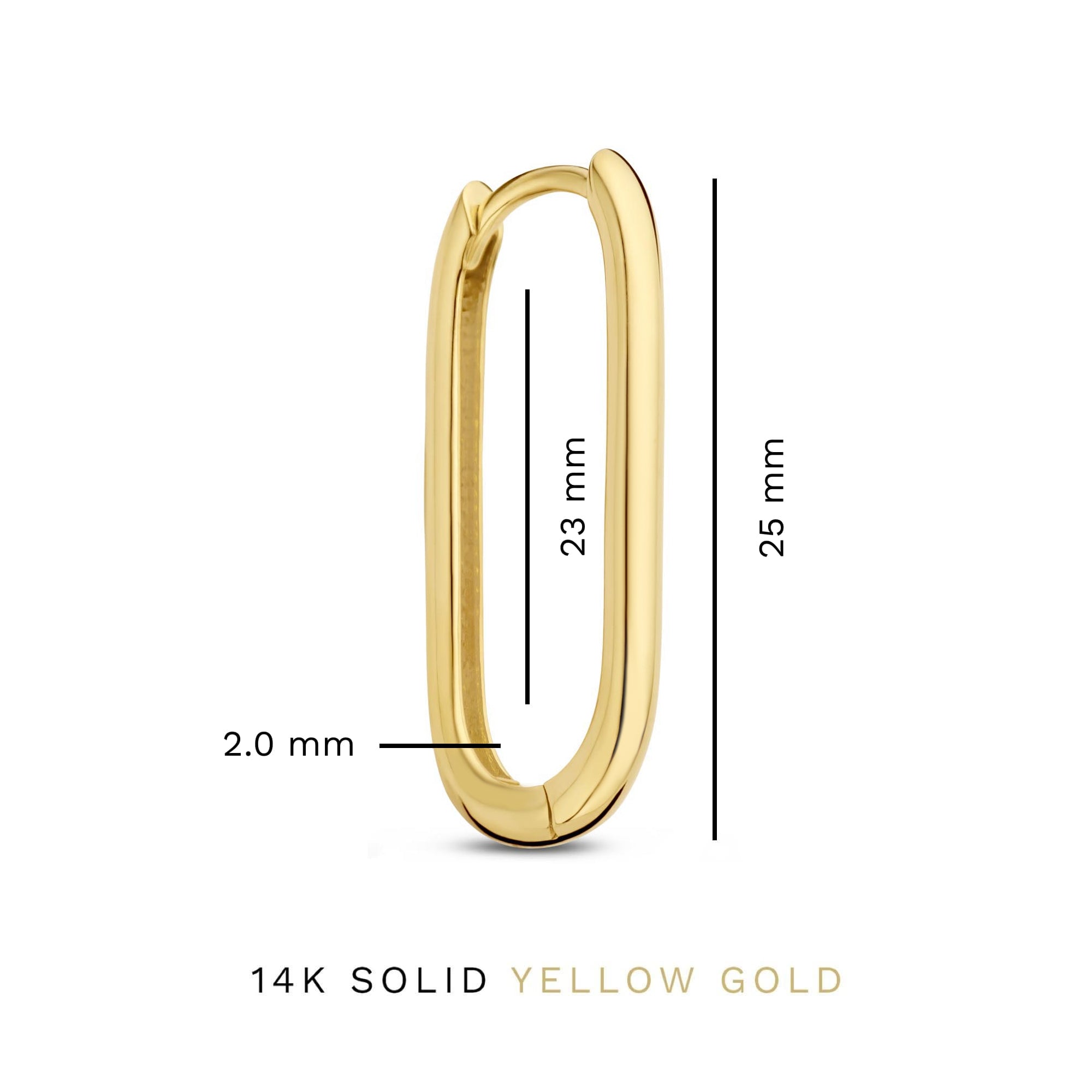 Rivoli Aimée 14 karat gold hoop earrings