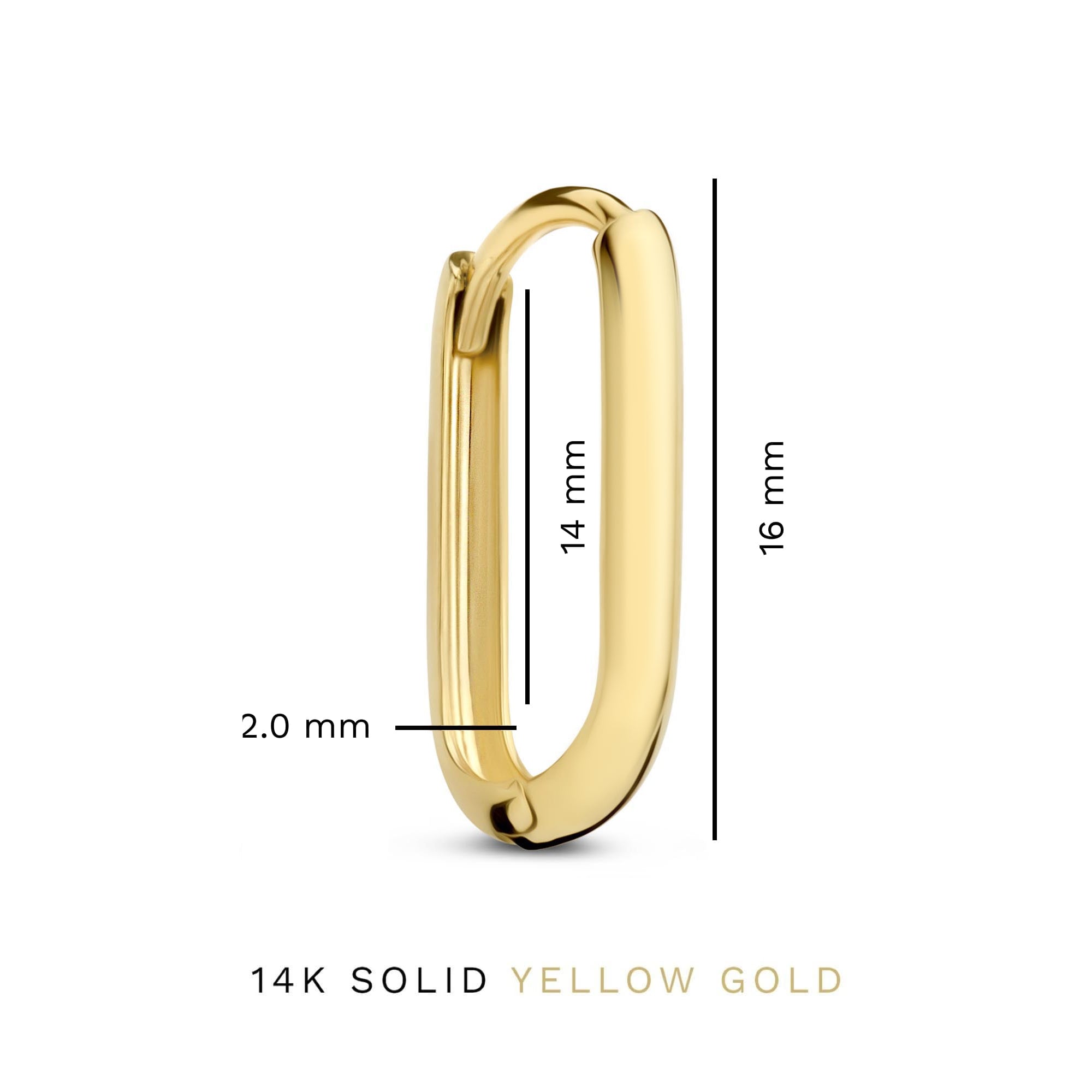 Rivoli Aimée 14 karat gold hoop earrings