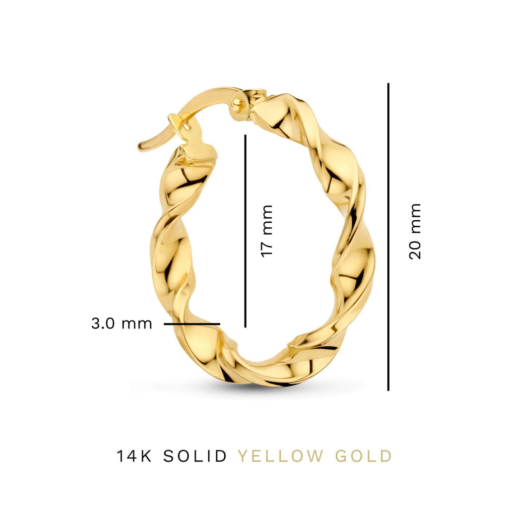 Cadeau d'Isabel 14 karat gold earring set