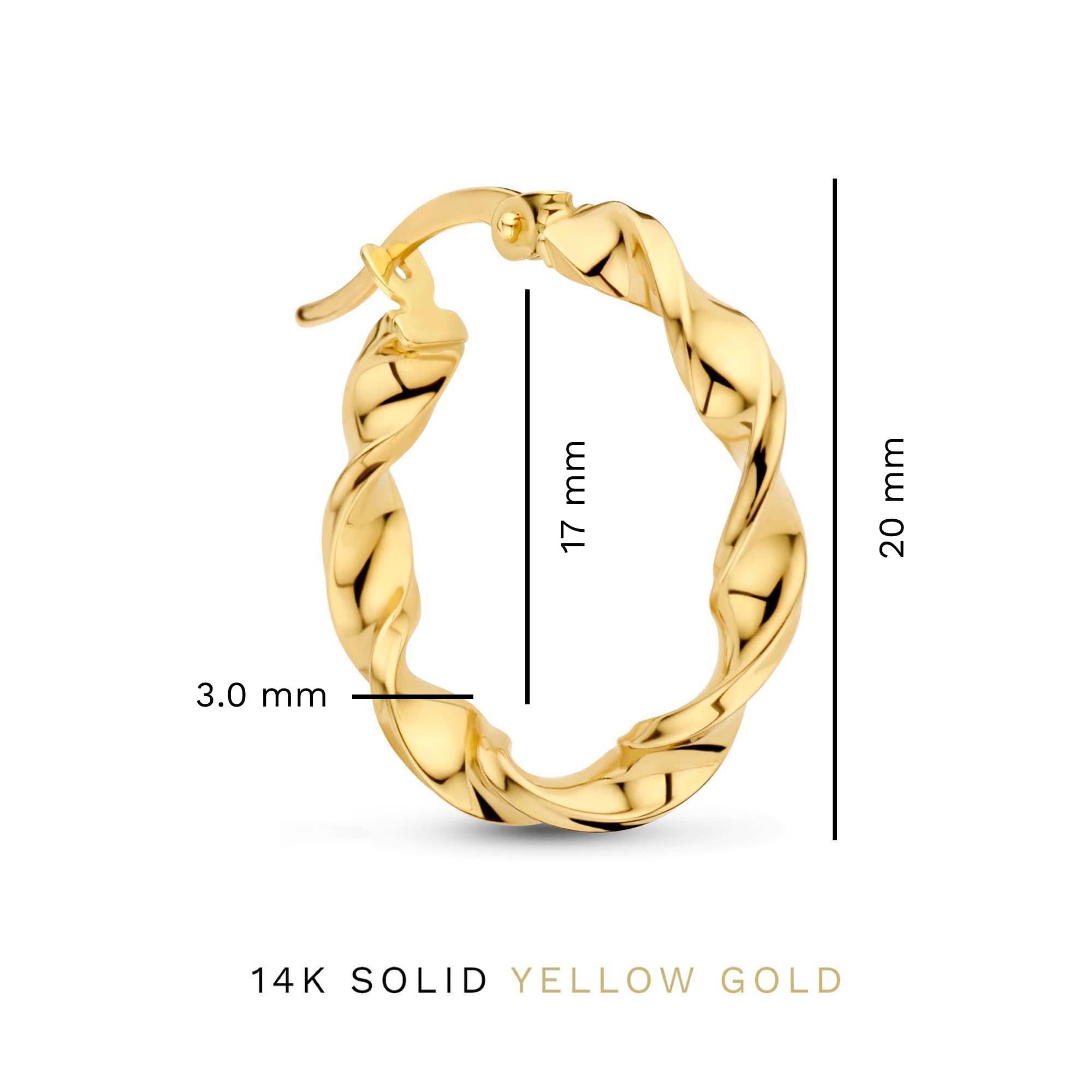 Cadeau d'Isabel 14 karat gold earring set