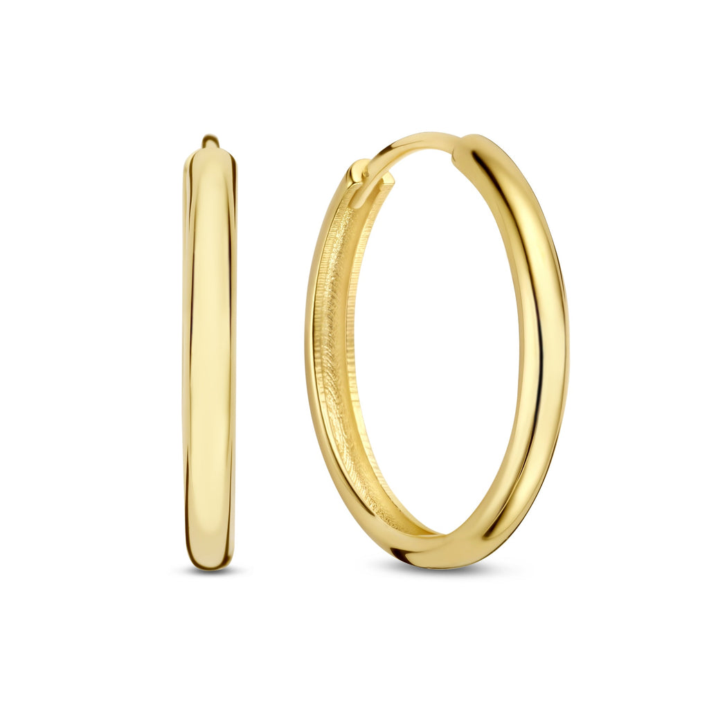 Rivoli Morgane 14 karat gold hoop earrings (17.5 mm)