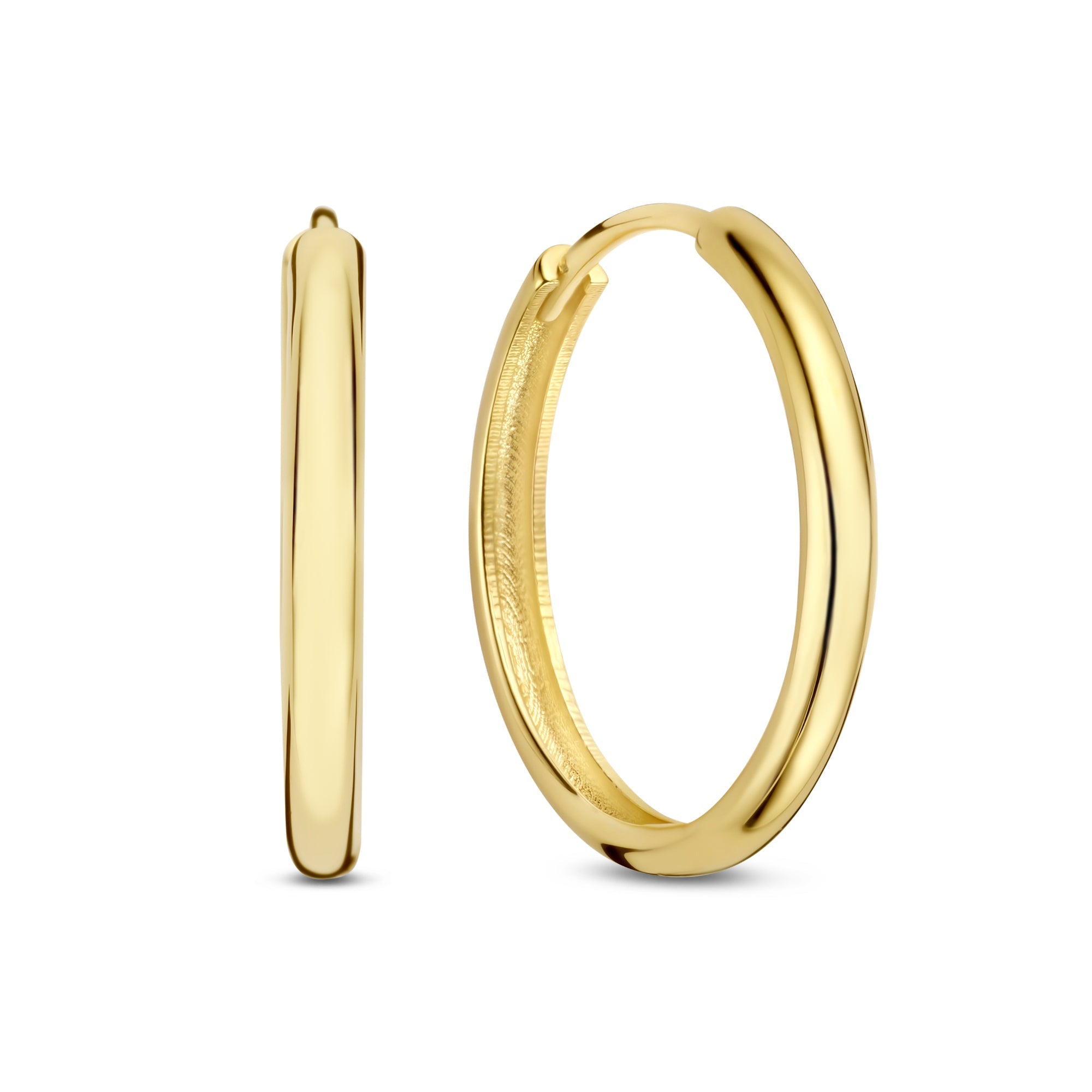 Rivoli Morgane 14 karat gold hoop earrings (17.5 mm)