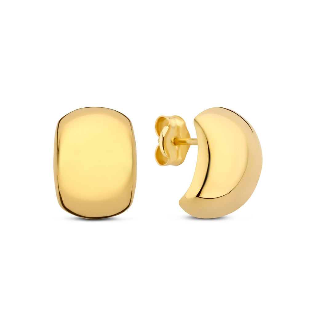 Rivoli Morgane 14 karat gold half hoop earrings