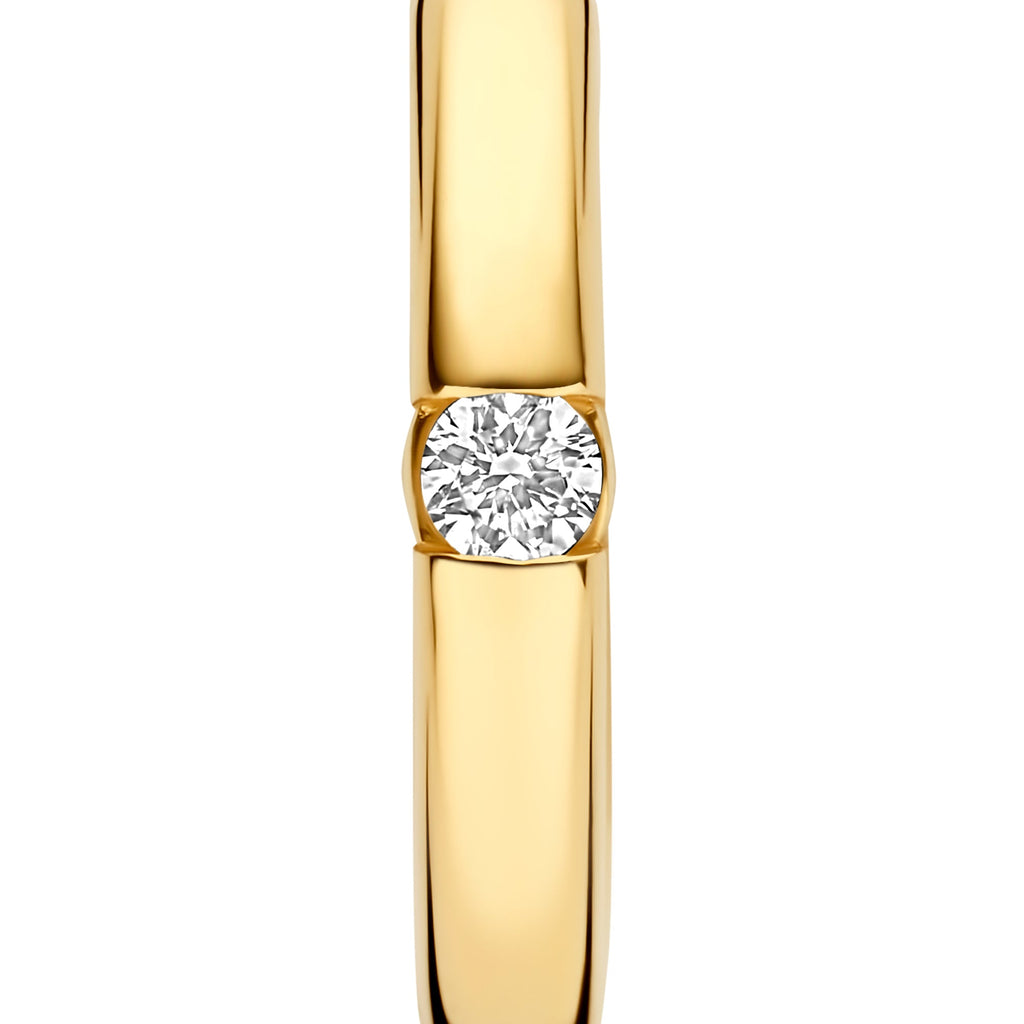 De la Paix Mia 14 karat gold Earrings with diamond 0.06 carat