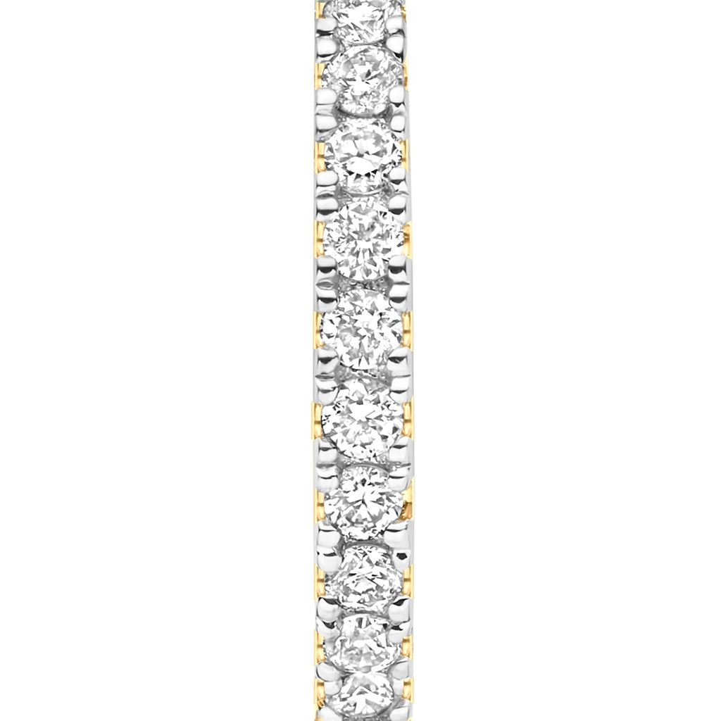 De la Paix Madeline 14 karat gold hoop earrings with diamond 0.11 ct