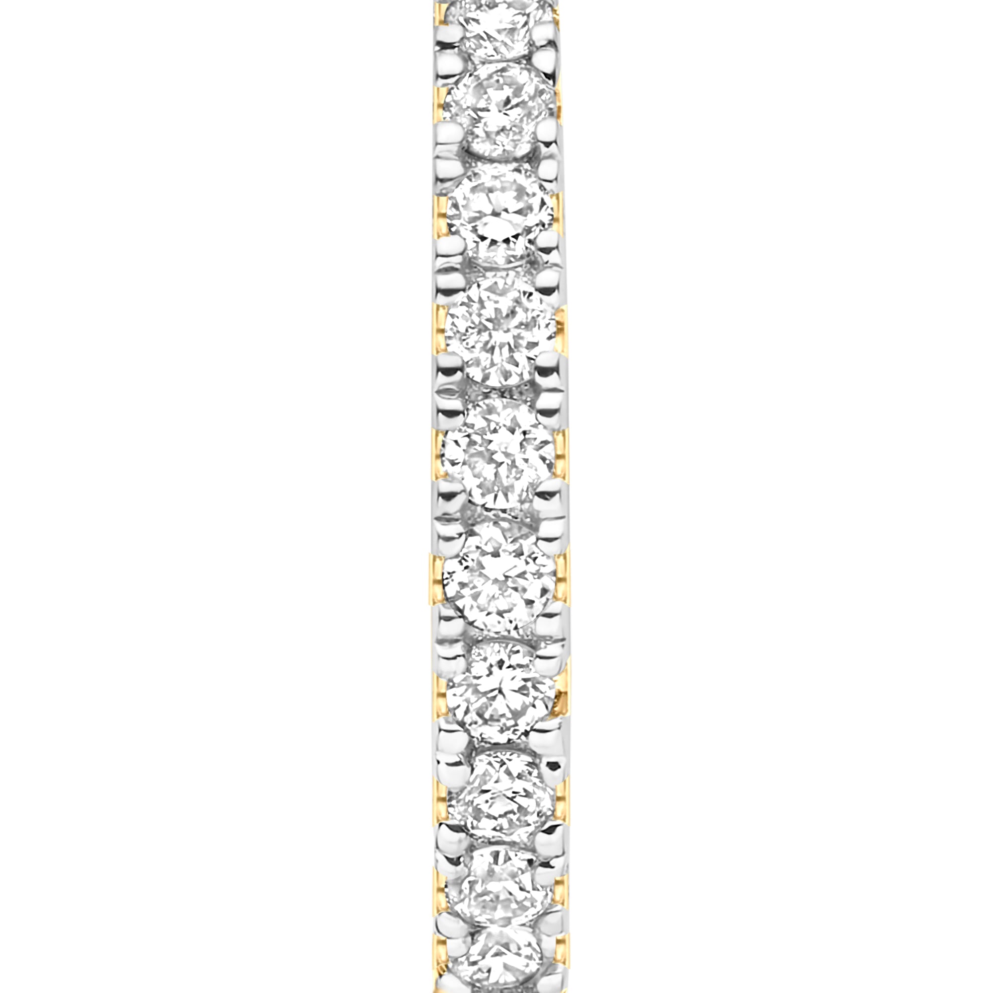 De la Paix Madeline 14 karat gold hoop earrings with diamond 0.11 ct