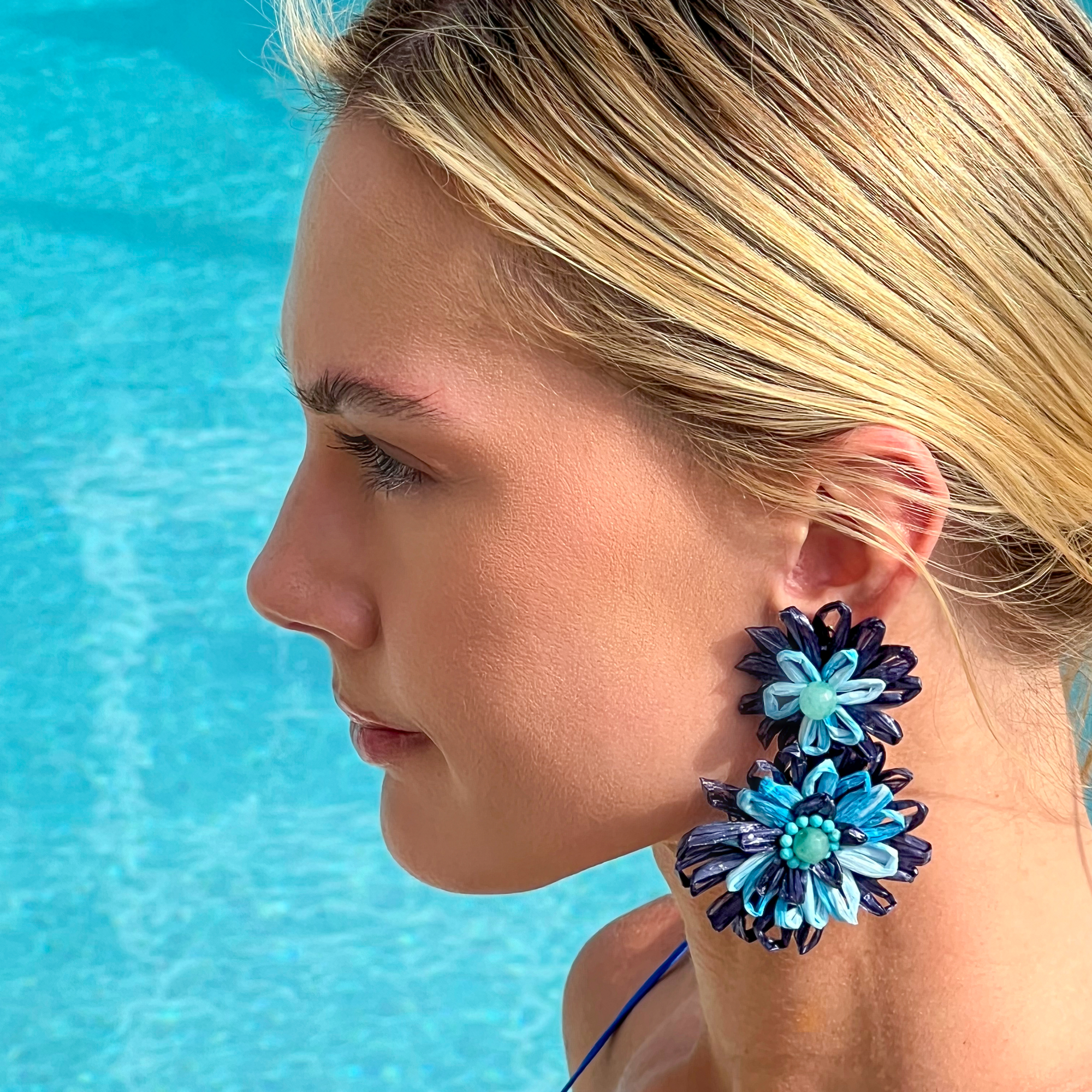 Bougainvillea Statement Earrings