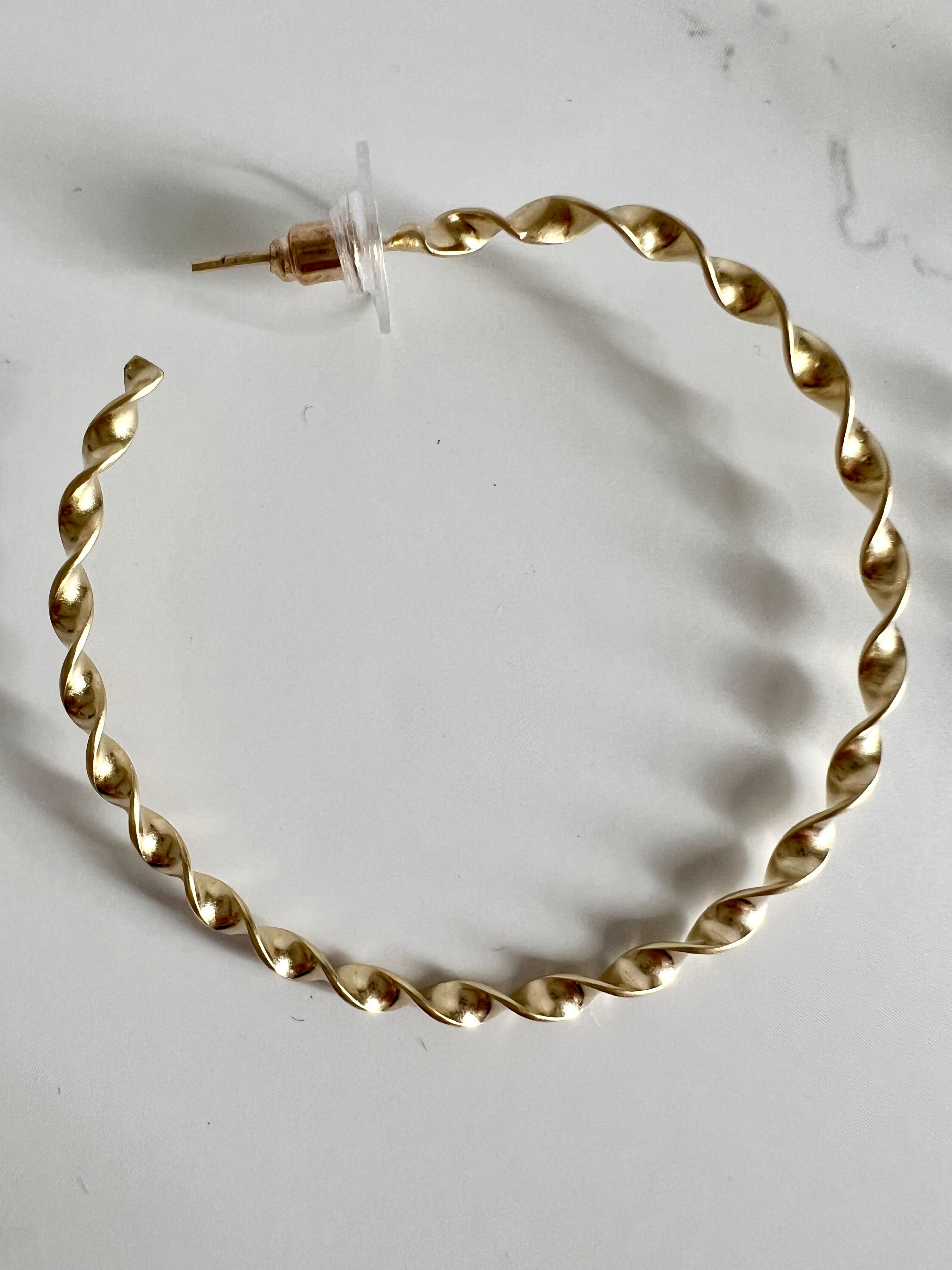 Coiled Hoop Earrings