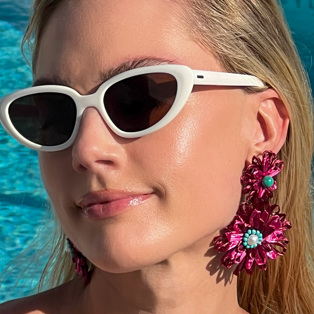 Bougainvillea Statement Earrings