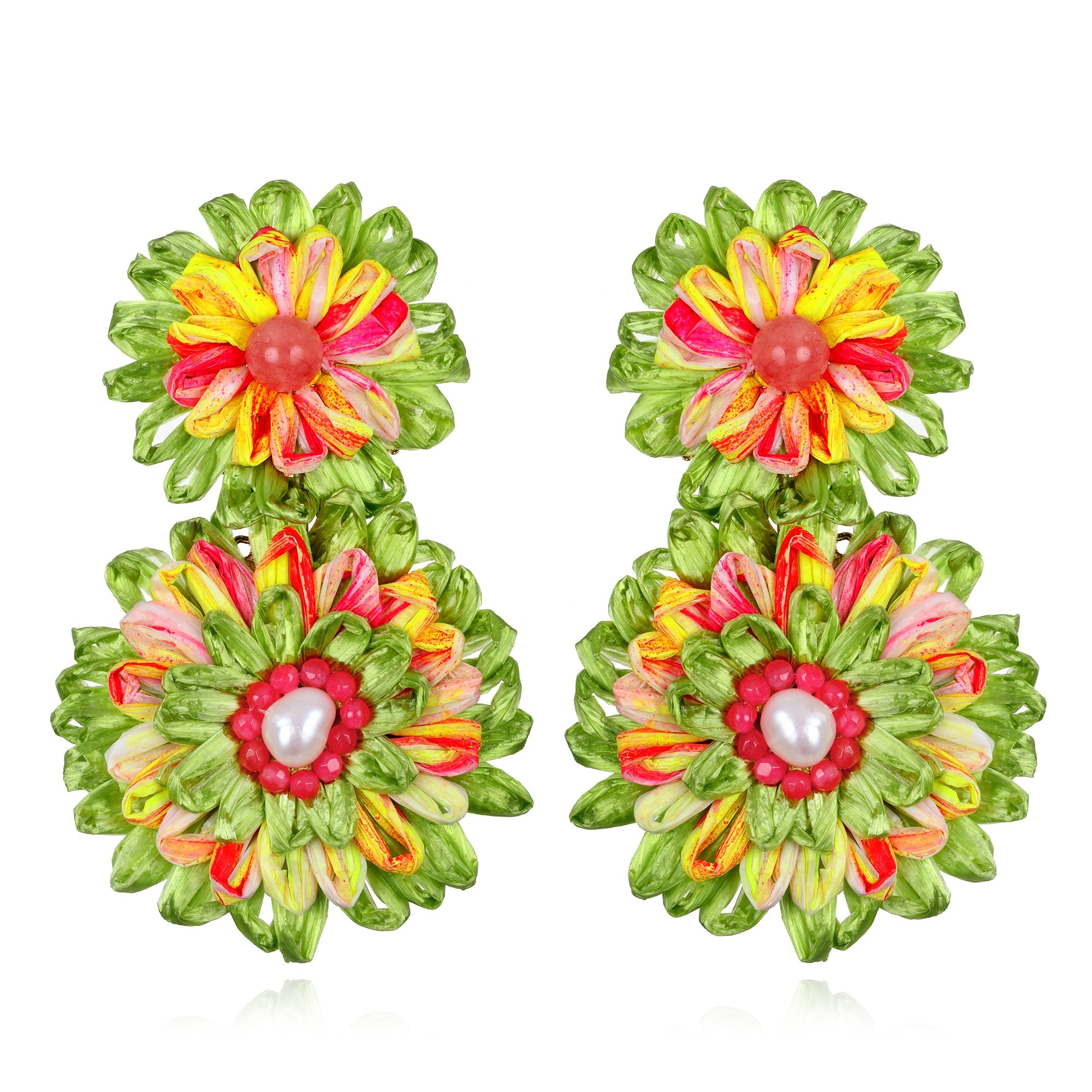 Bougainvillea Statement Earrings