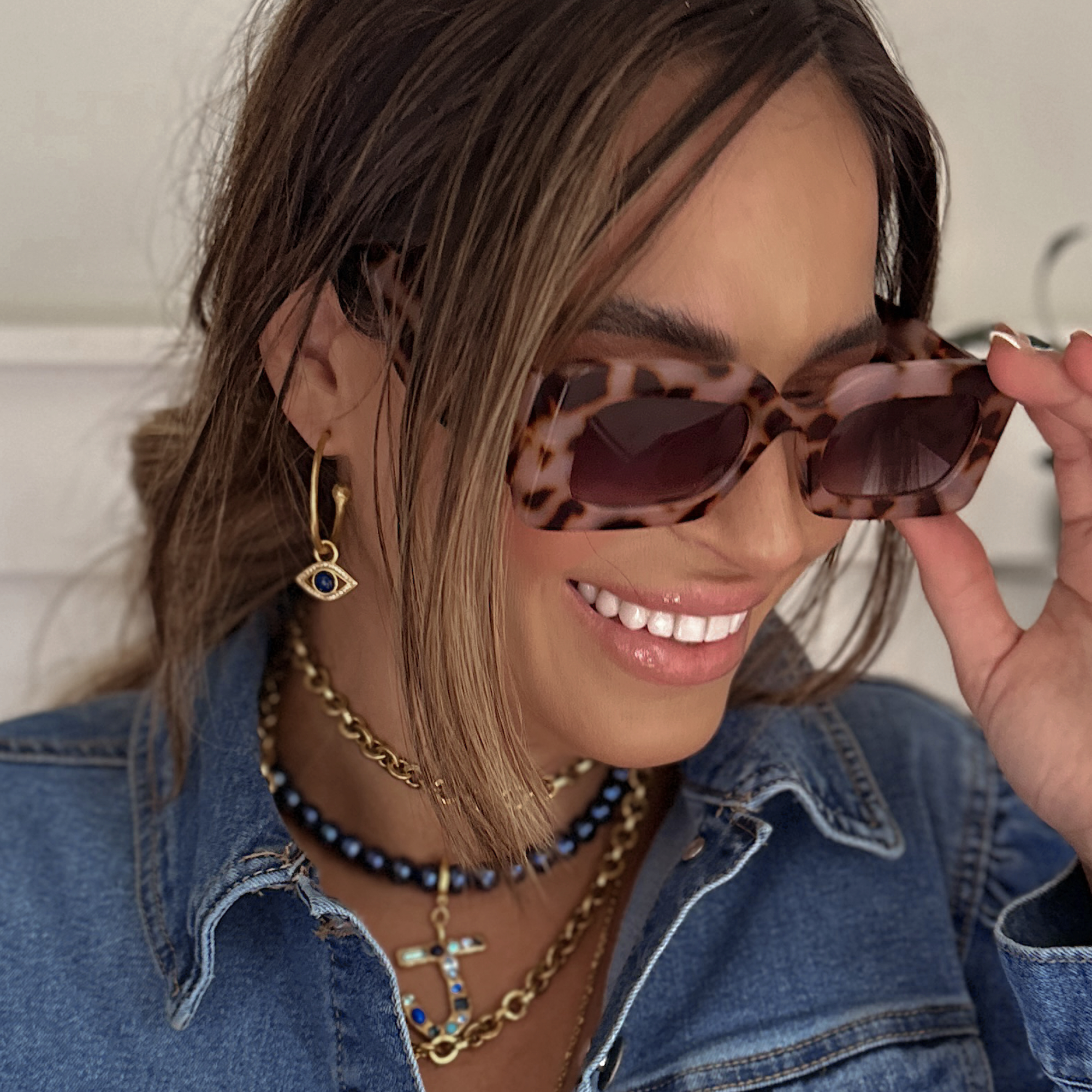 Virgo's Evil Eye Hoop Earrings