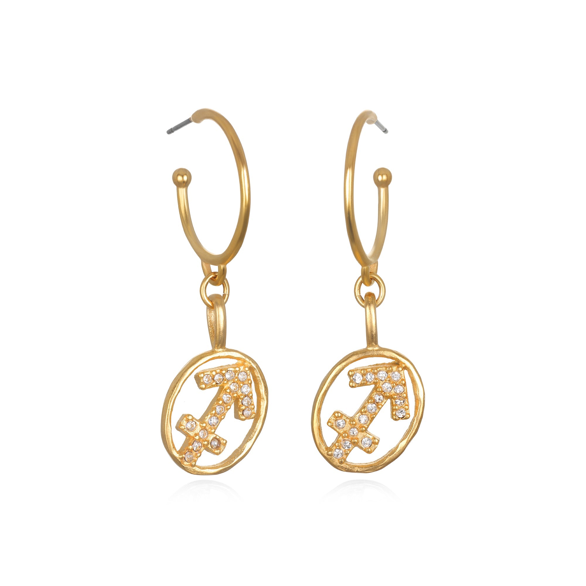 Floating Zodiac Earrings