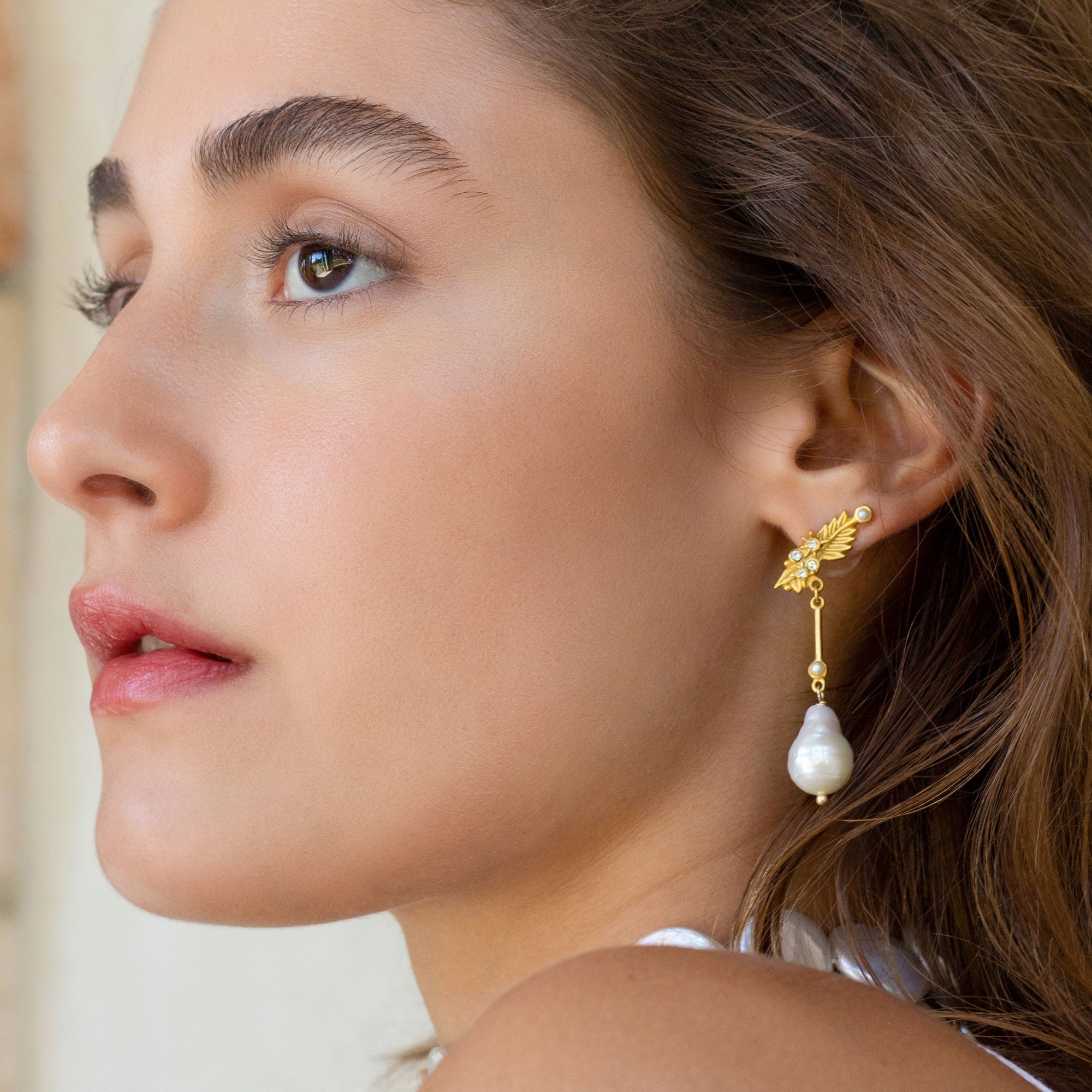 Charmion Pearl Drop Earrings