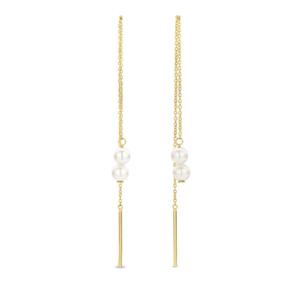 Belleville Luna 14 karat gold earrings with freshwater pearls