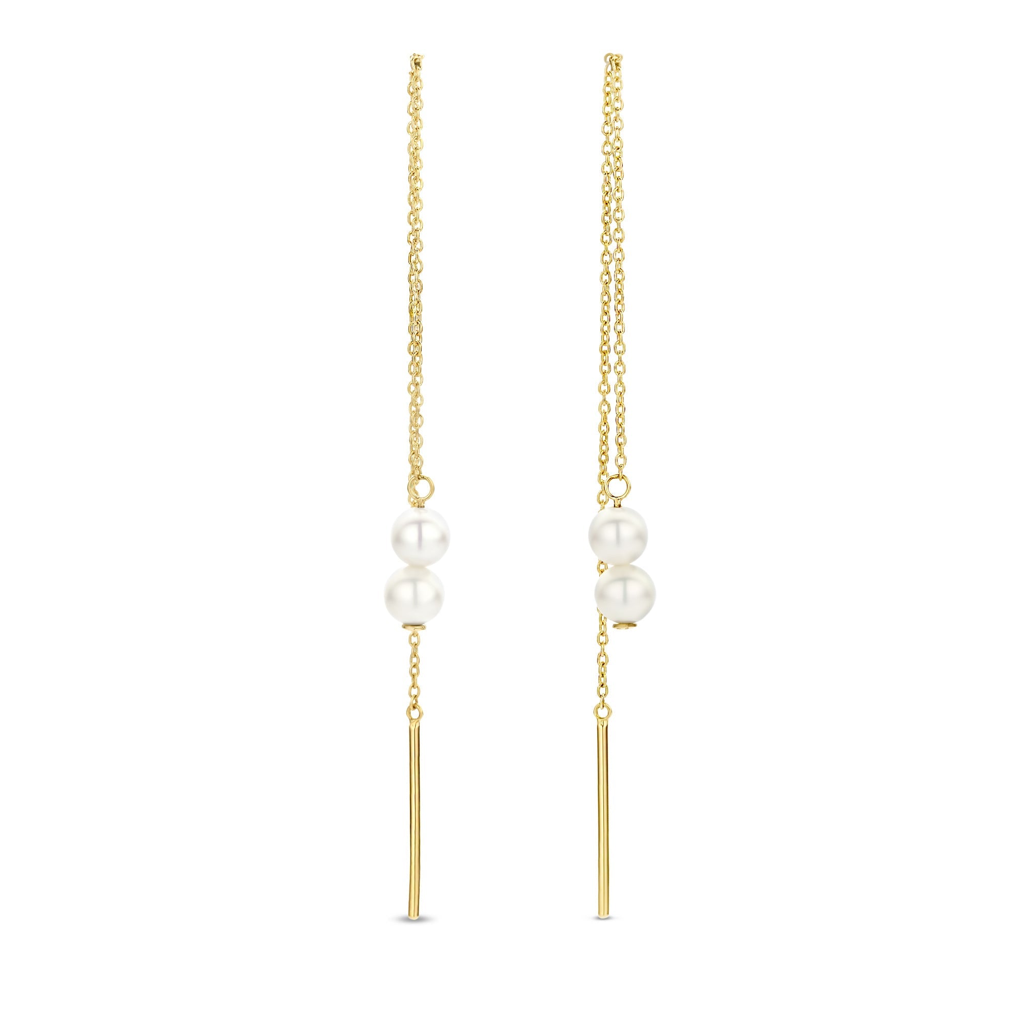 Belleville Luna 14 karat gold earrings with freshwater pearls