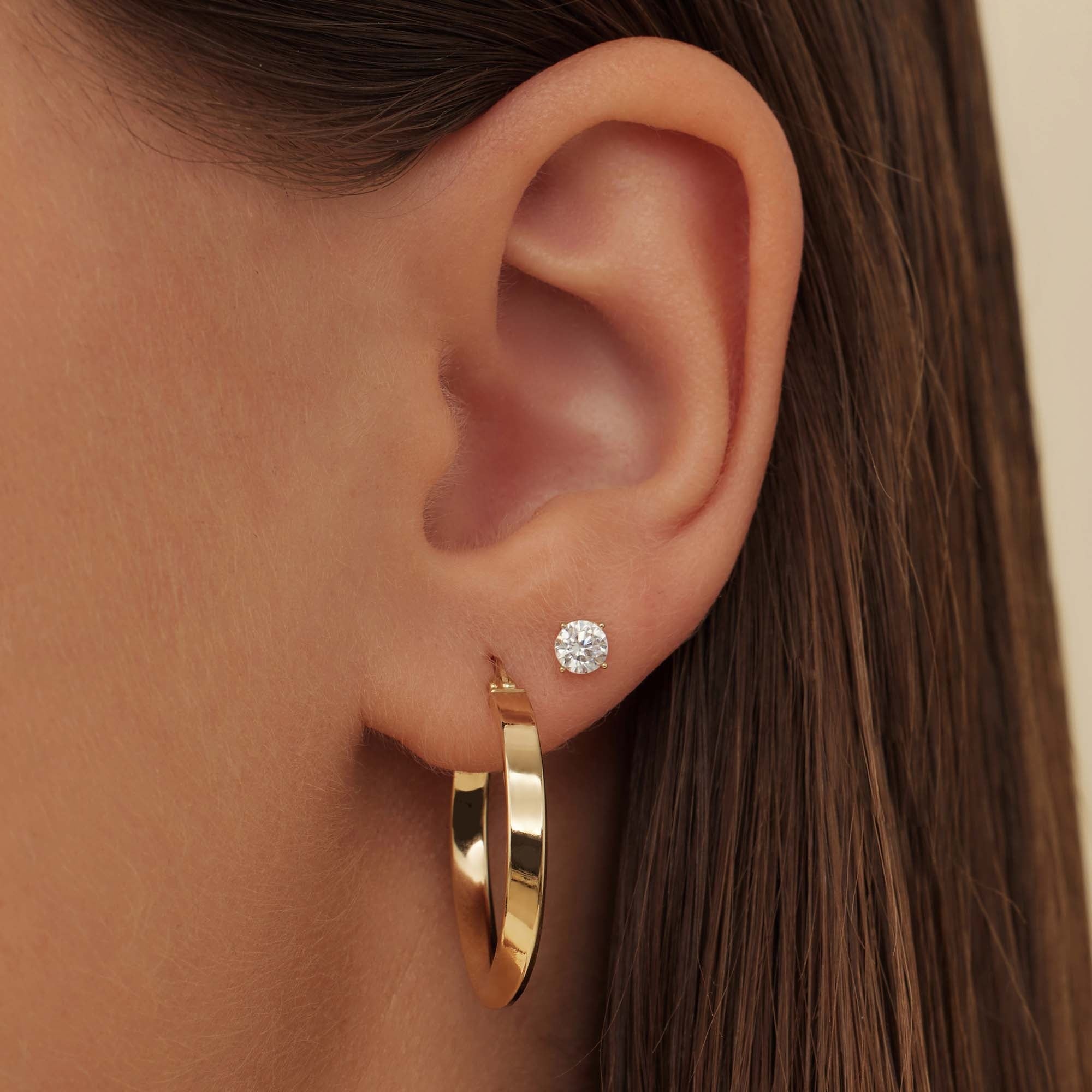 Rivoli Maryn 14 karat gold hoop earrings