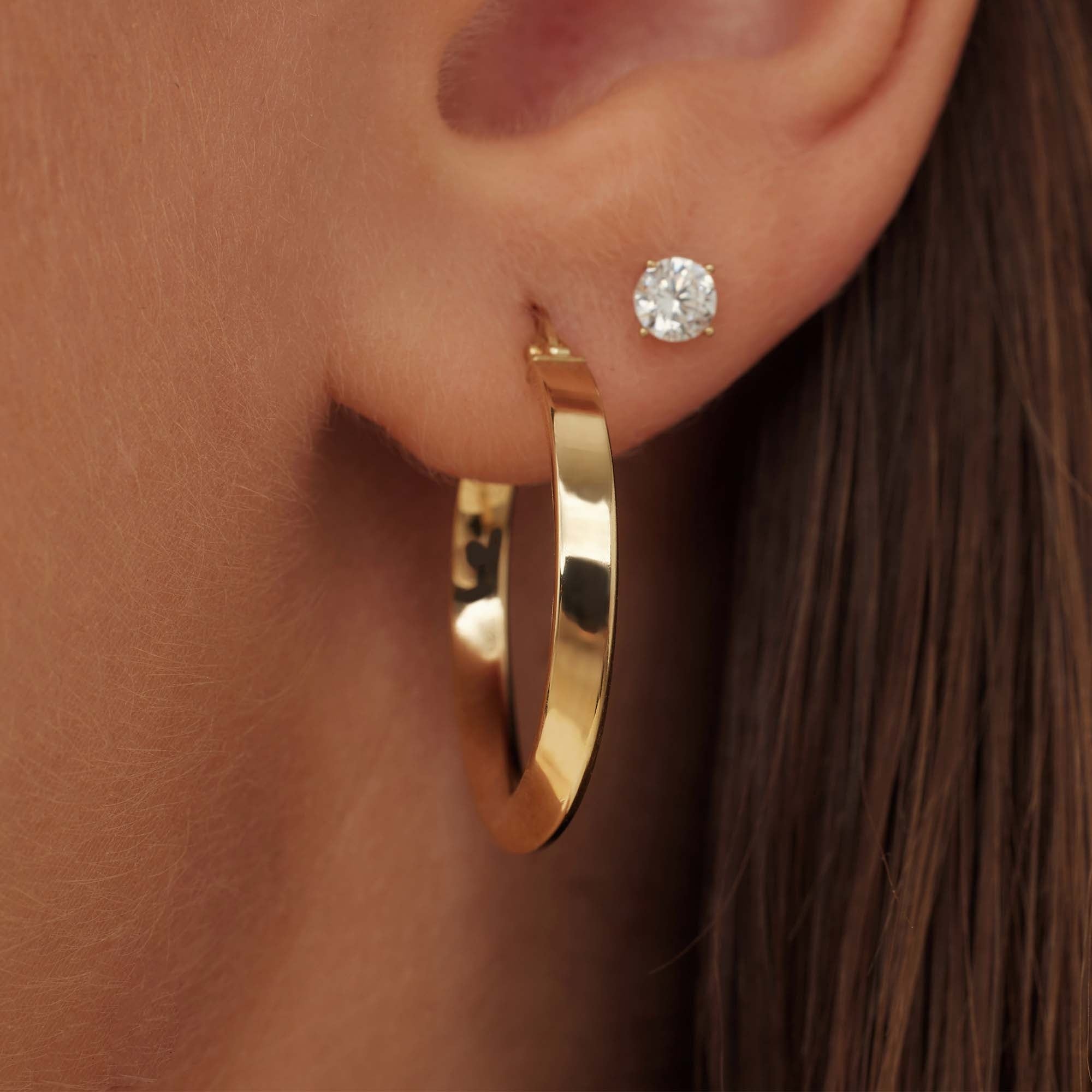 Rivoli Maryn 14 karat gold hoop earrings