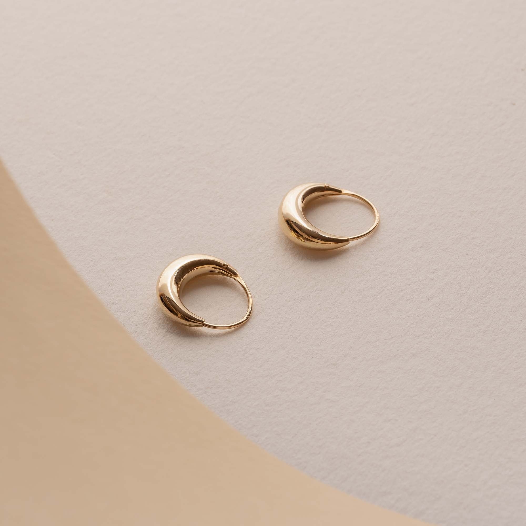 Rivoli Maryn 14 karat gold hoop earrings