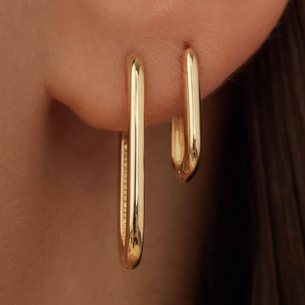 Rivoli Aimée 14 karat gold hoop earrings