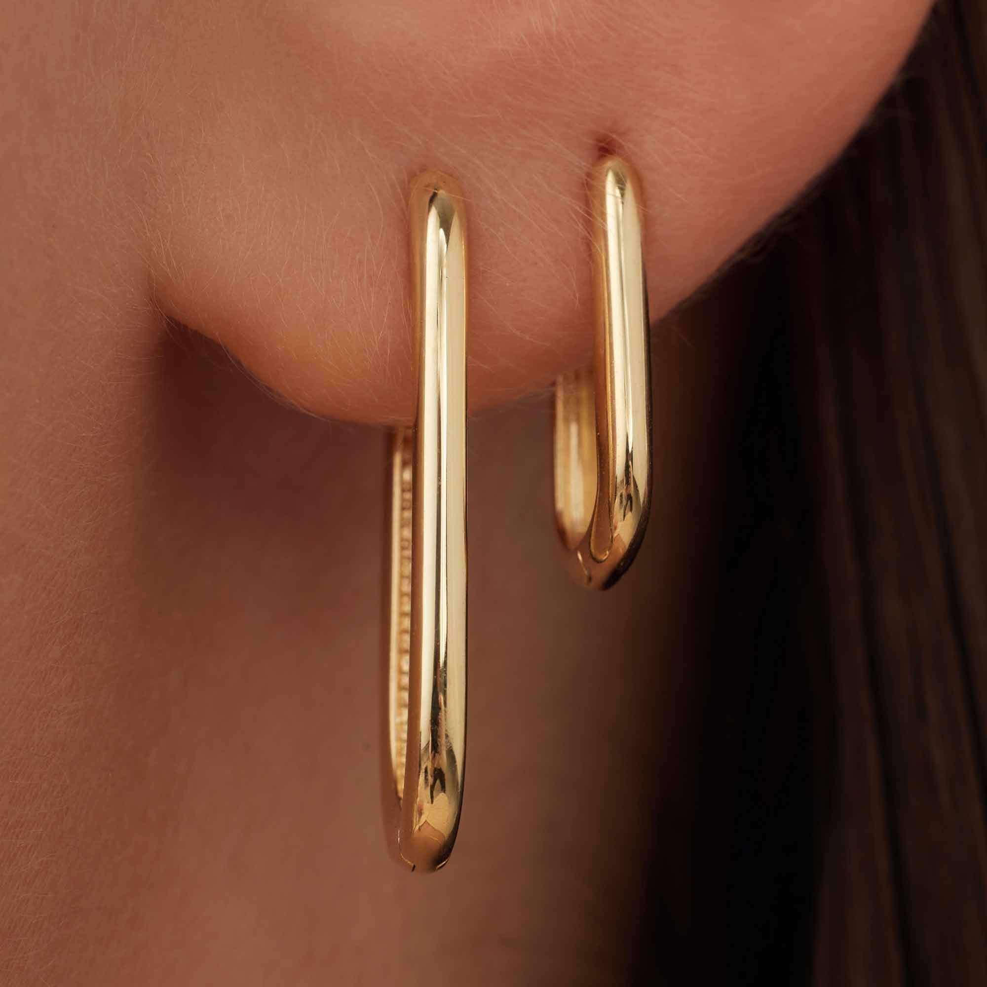 Rivoli Aimée 14 karat gold hoop earrings