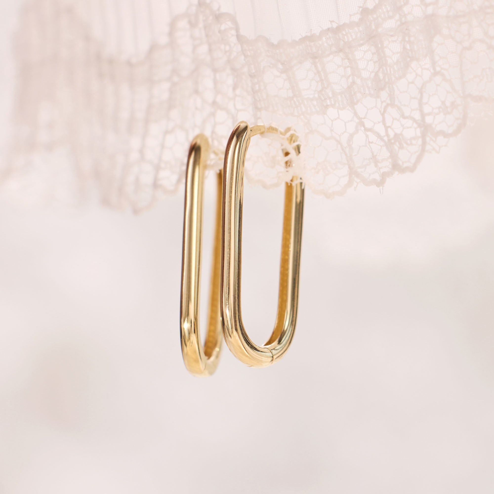 Rivoli Aimée 14 karat gold hoop earrings