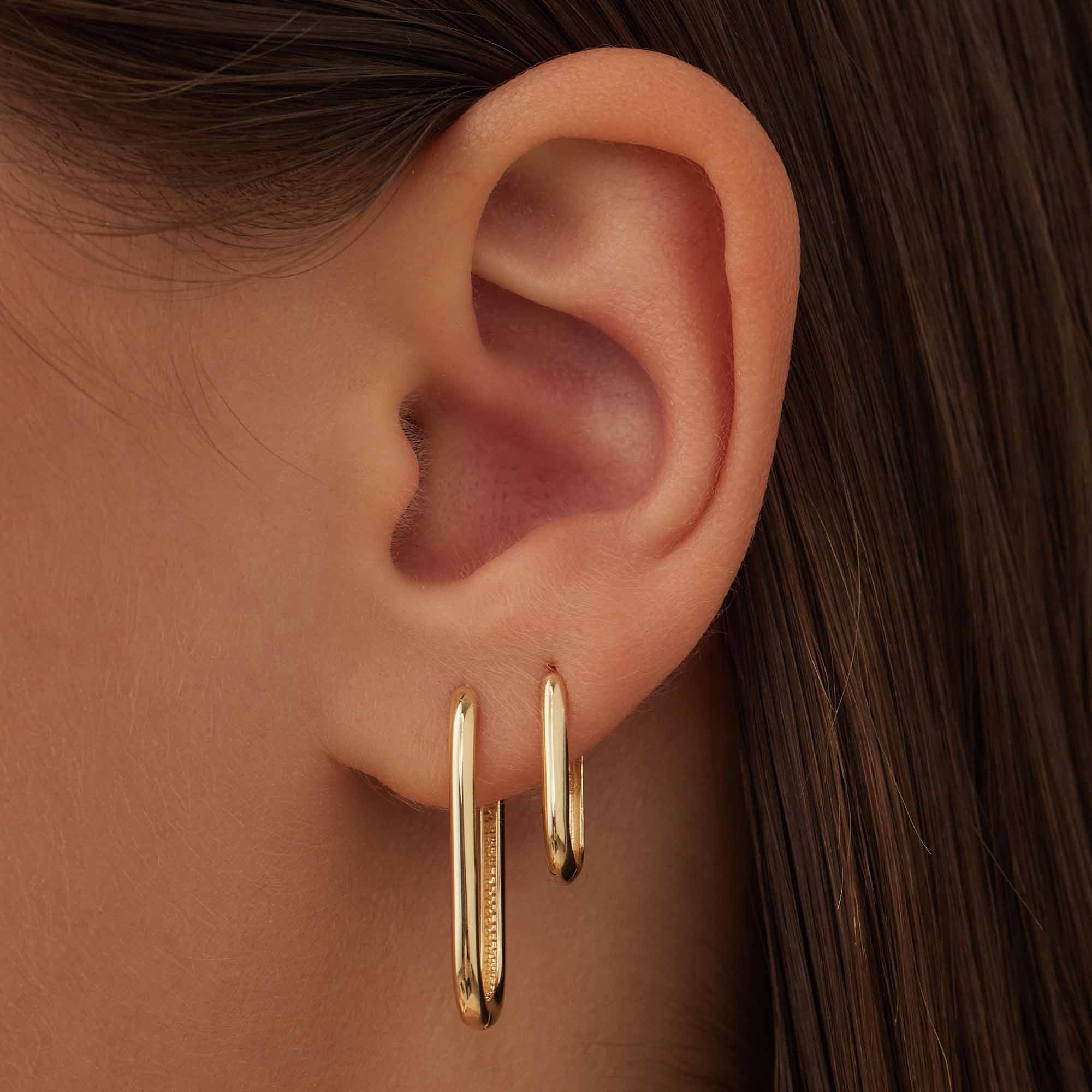 Rivoli Aimée 14 karat gold hoop earrings