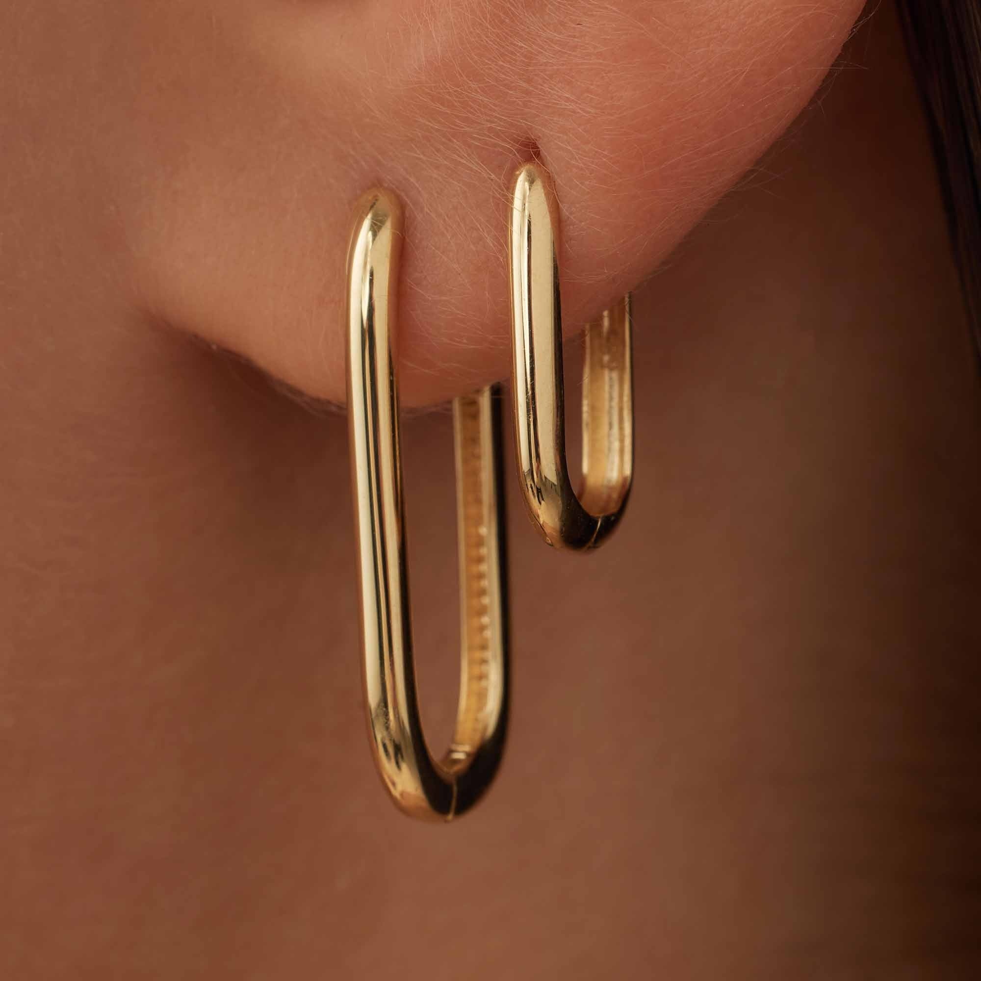 Rivoli Aimée 14 karat gold hoop earrings