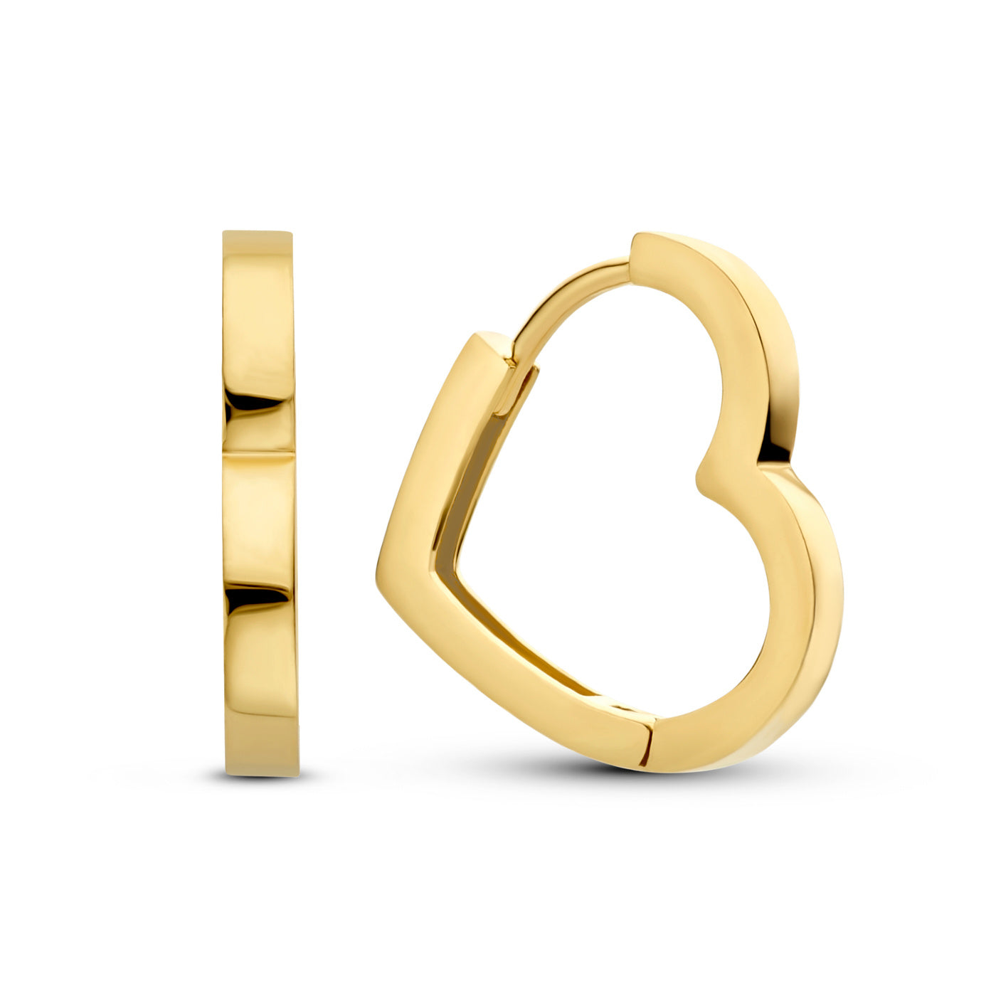 Belleville Amore 14 karat gold earrings with heart
