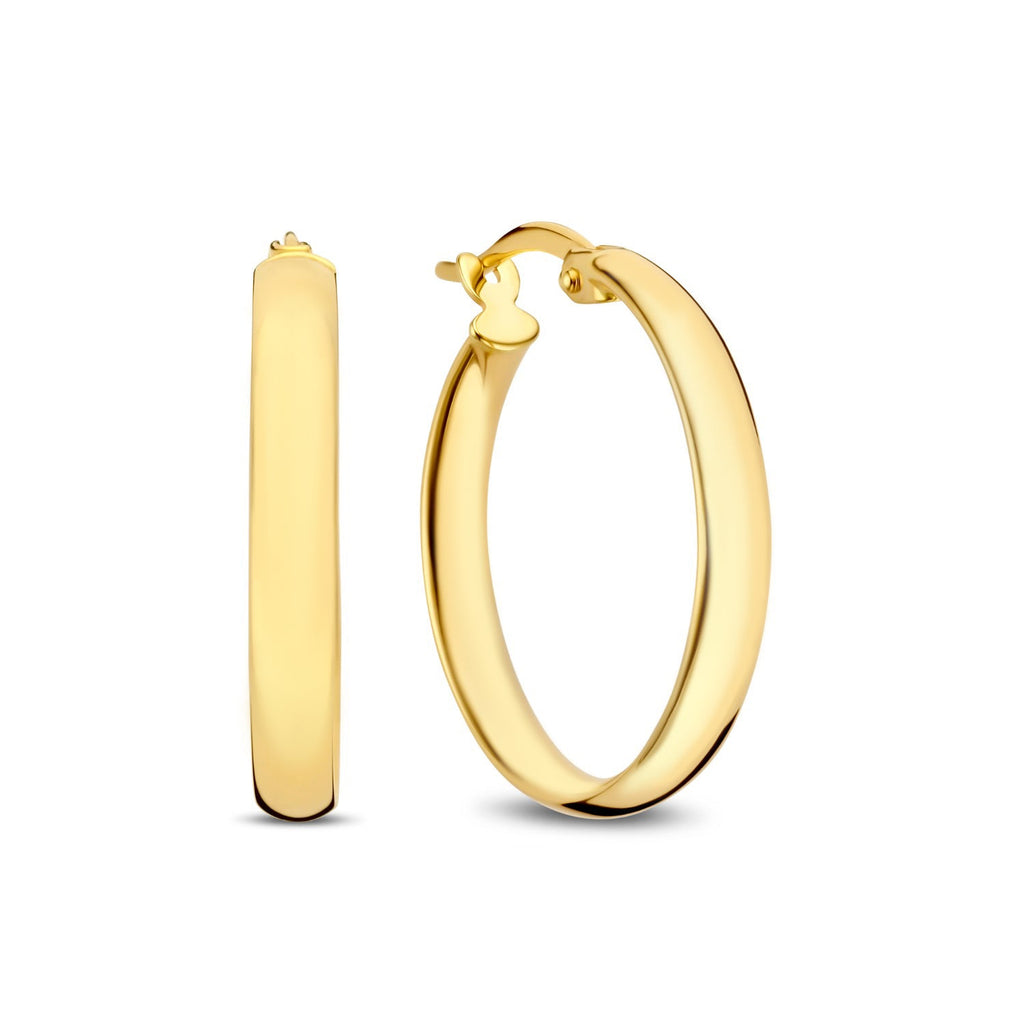 Rivoli Estrella 14 karat gold hoop earrings (23 mm)
