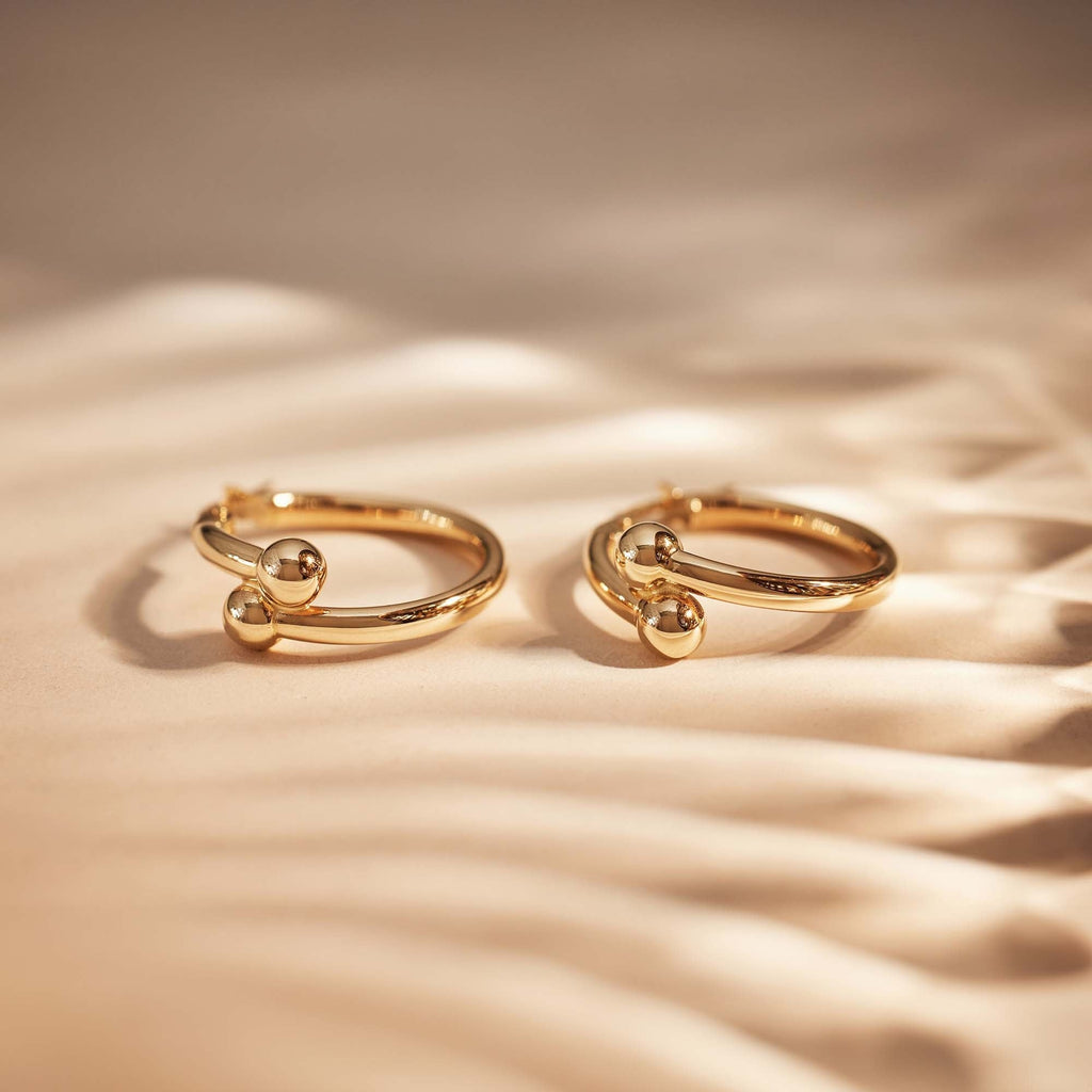 Monceau Mirell 14 karat gold hoop earrings (18.5 mm)