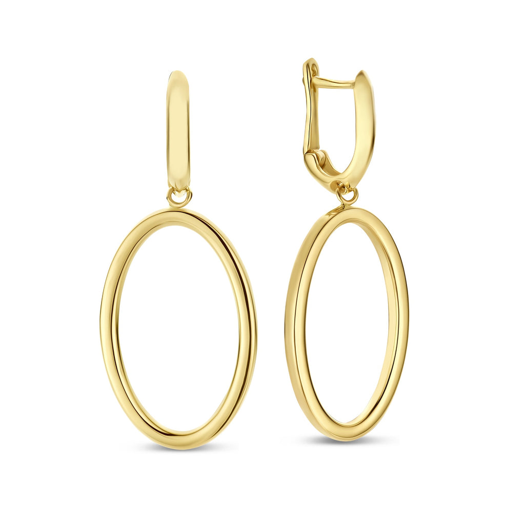 Aidee Annette 14 karat gold link drop earrings