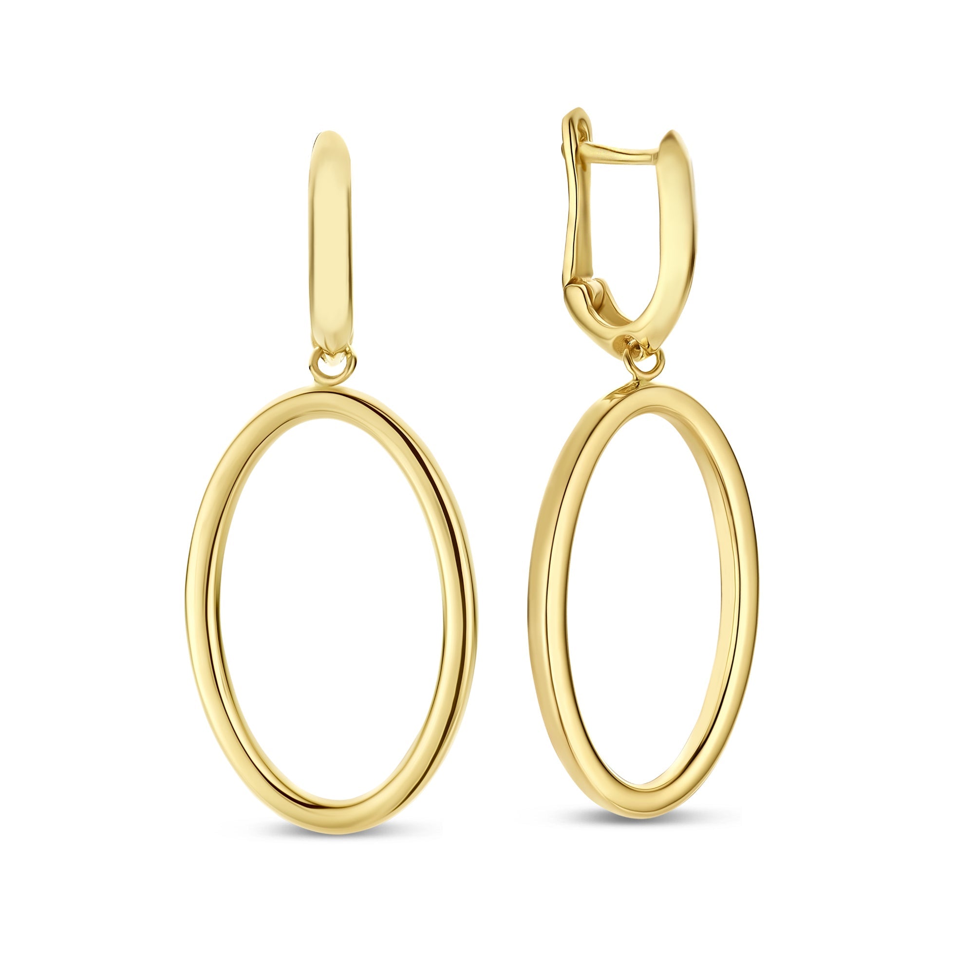 Aidee Annette 14 karat gold link drop earrings