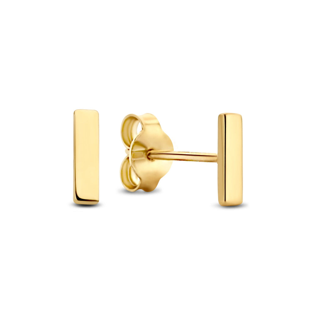Cadeau d'Isabel 14 karat gold earring set with zirconia stones