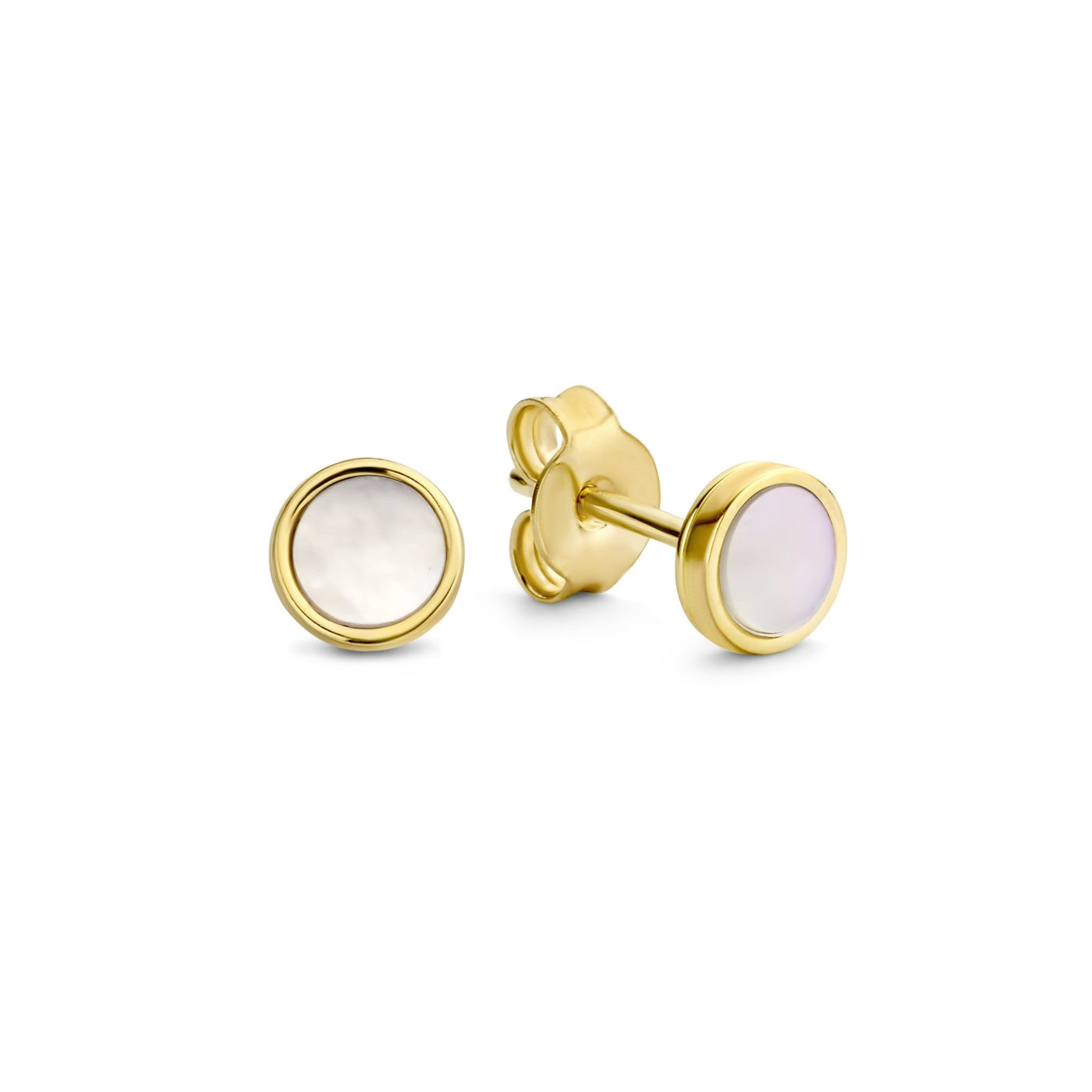 Cadeau d'Isabel 14 karat gold earring set with freshwater pearls